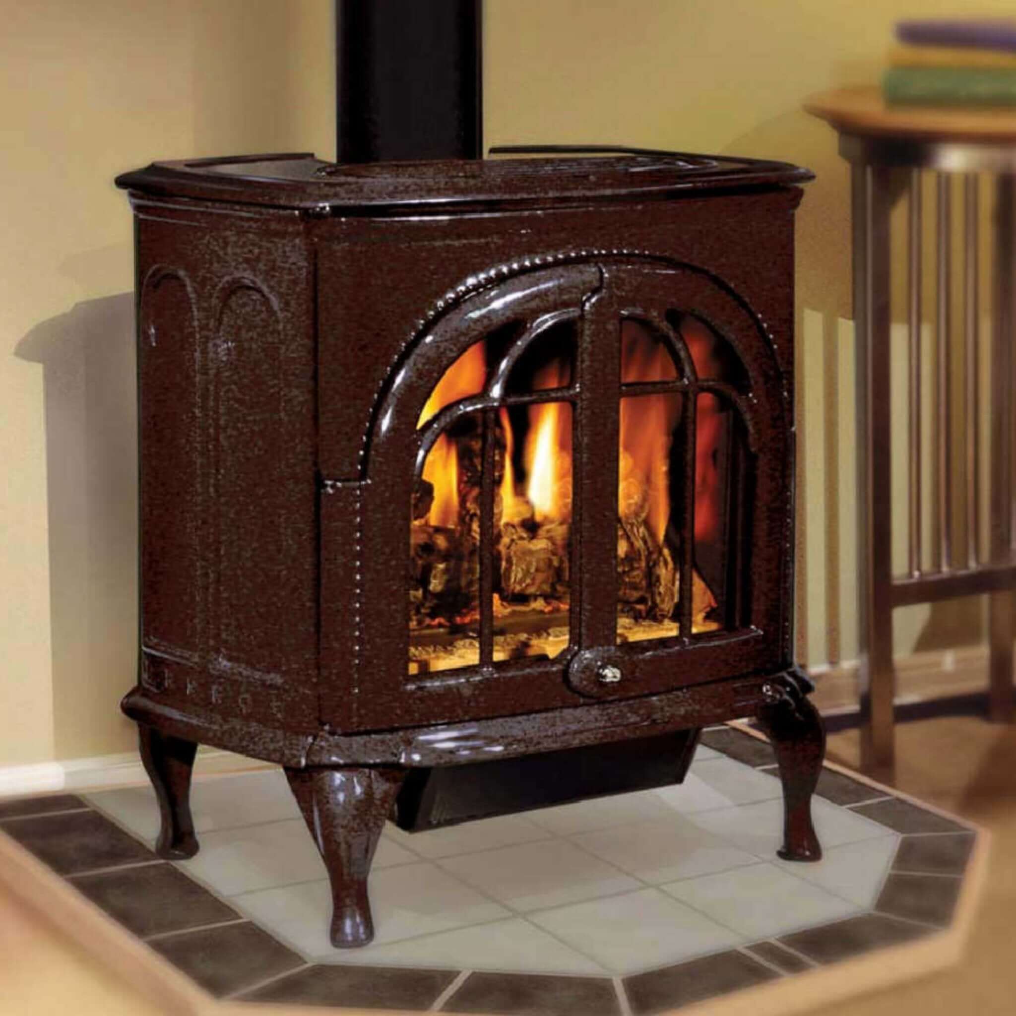 Ironstrike Serefina Modern Freestanding Direct Vent Cast Iron Gas Stove With Protective Sreen [CI1500/1502/1504/2500/2504/2506DVF] (SAK58291) - Image 5