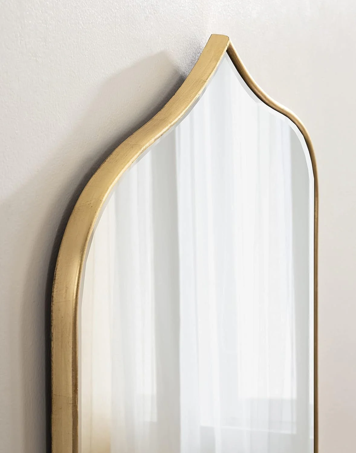 Irregular Gold Wall Mirror – Modern Vertical or Horizontal Decor - Image 3