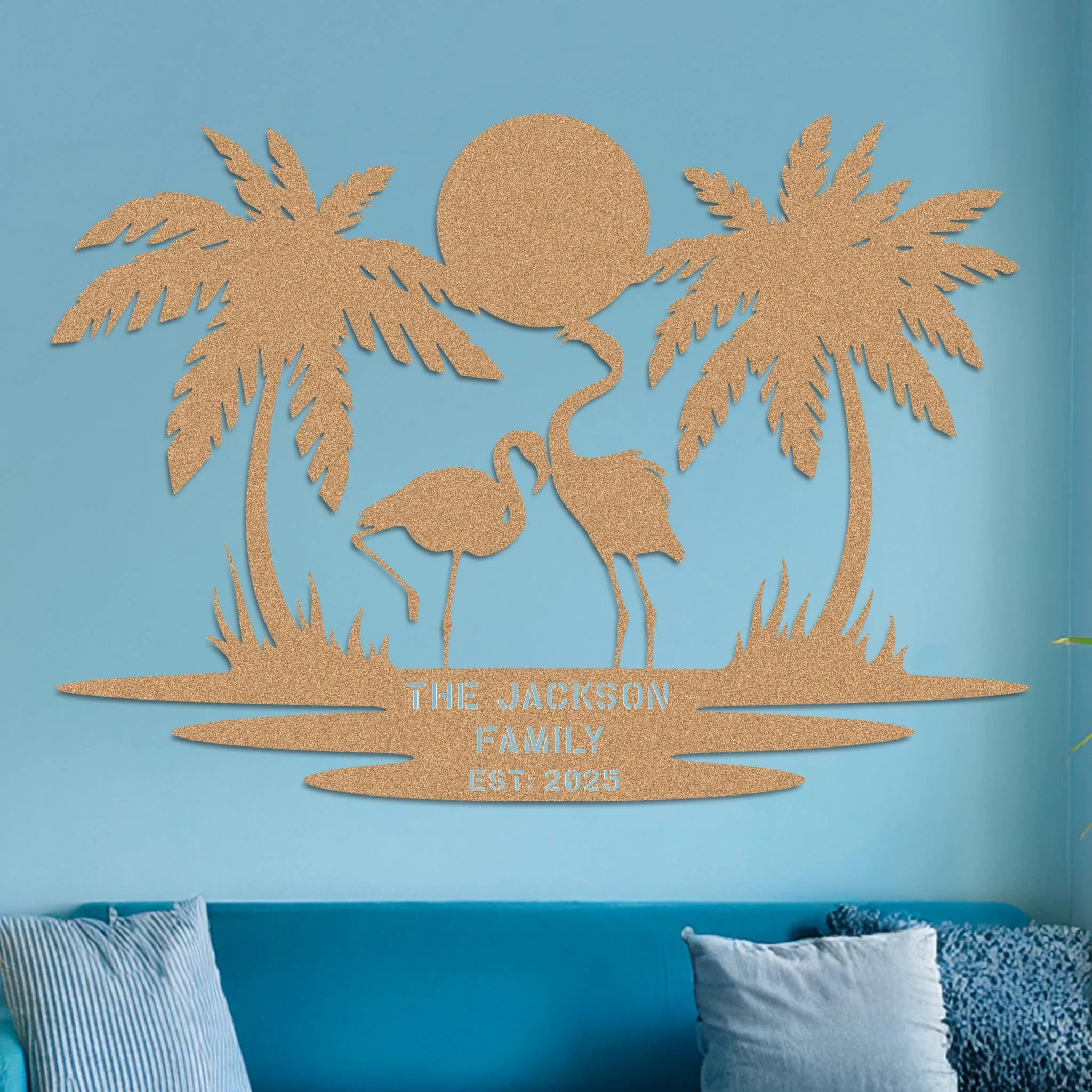 Island Landscape Sign w Name - Image 4