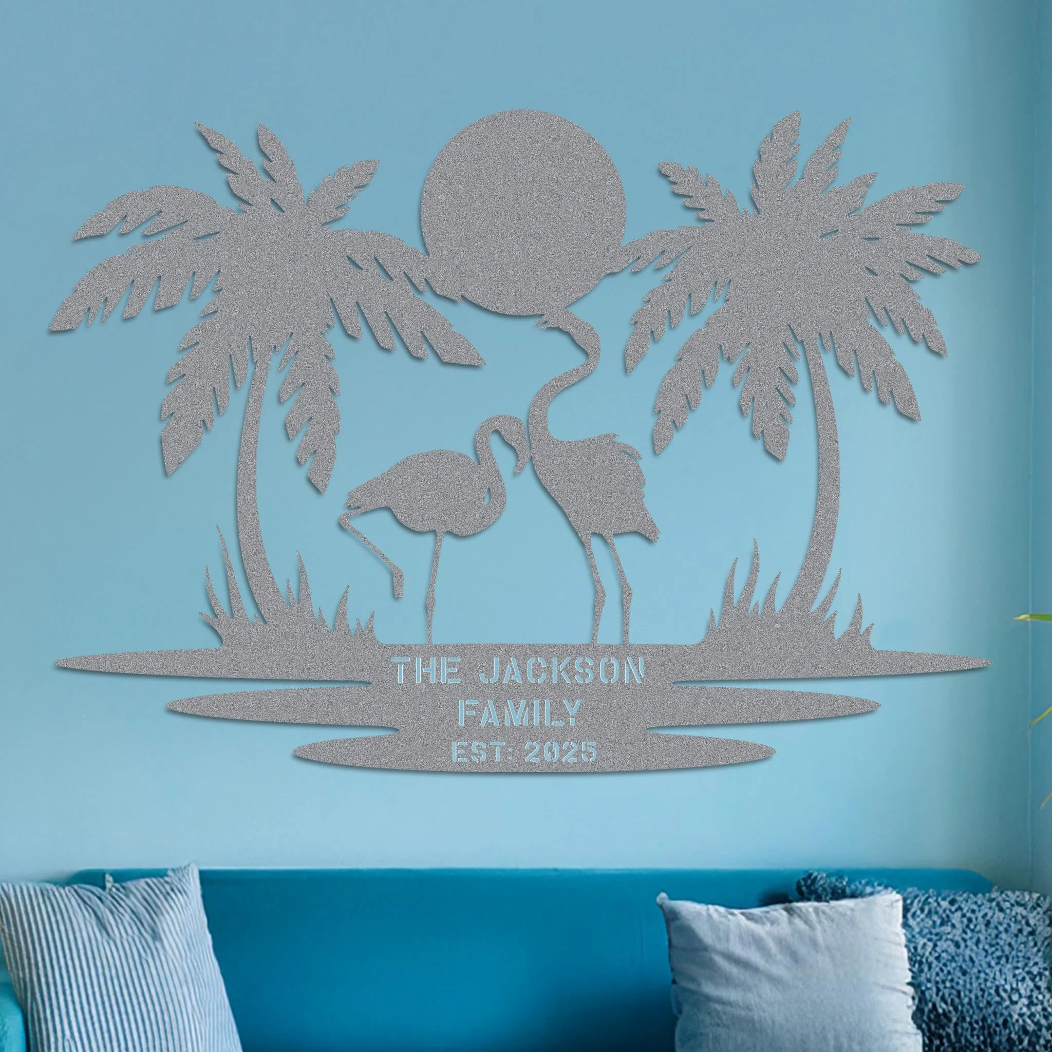 Island Landscape Sign w Name - Image 5