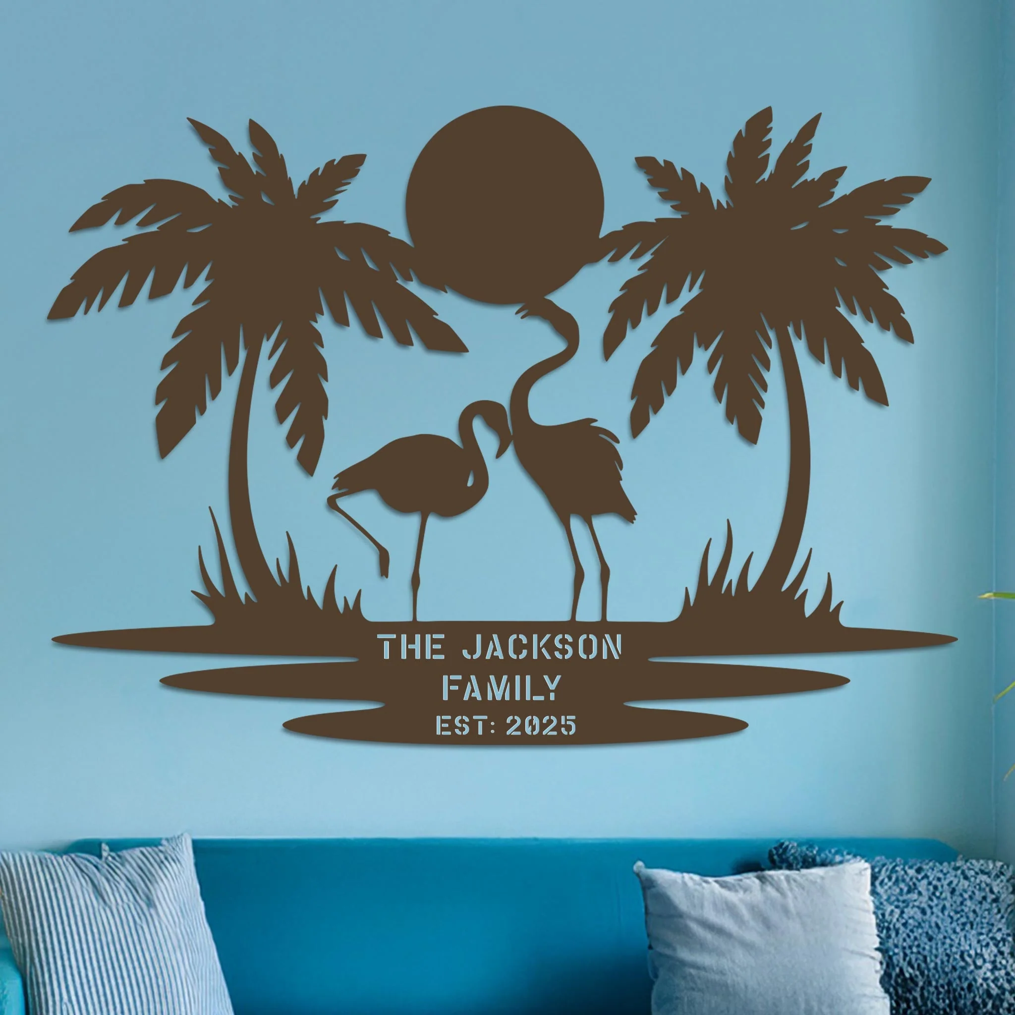 Island Landscape Sign w Name - Image 6