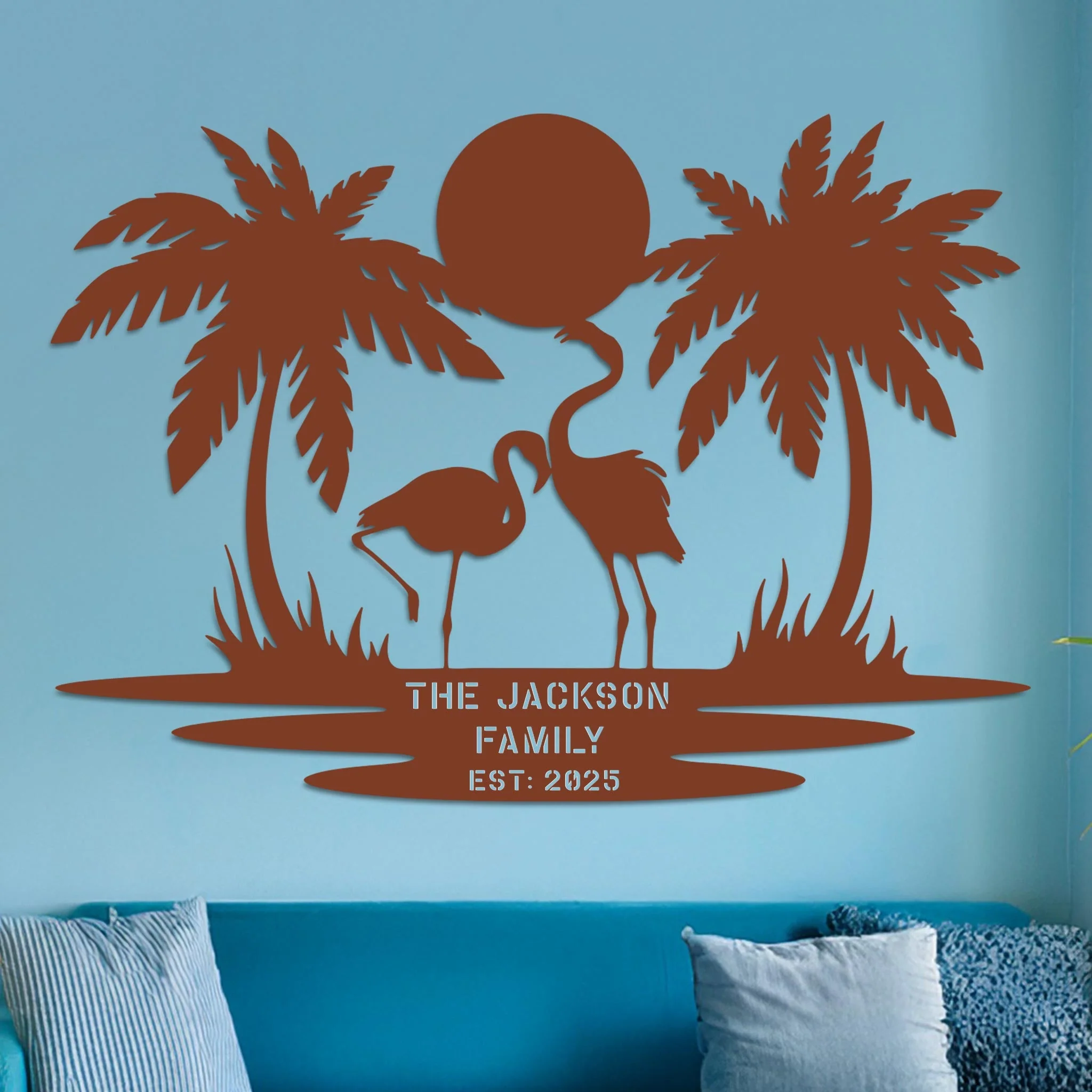 Island Landscape Sign w Name - Image 7