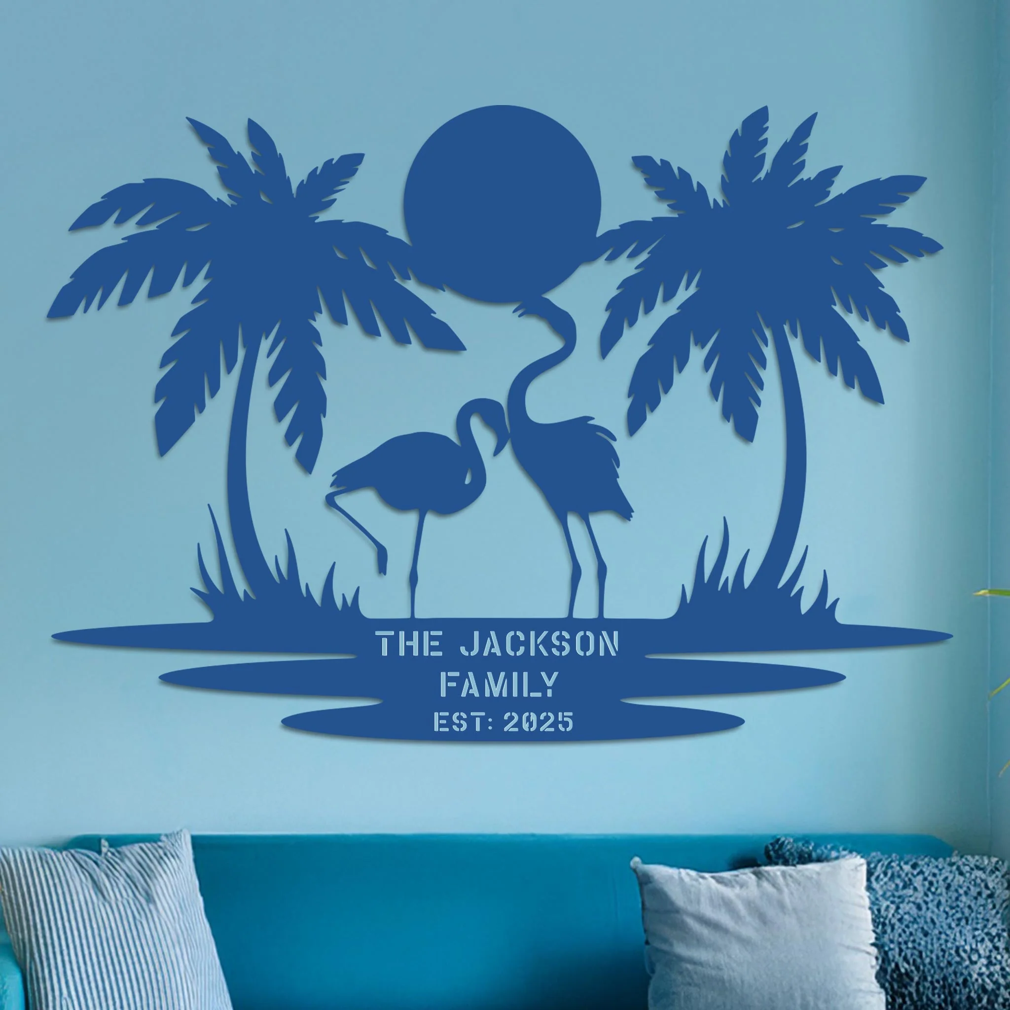 Island Landscape Sign w Name - Image 9