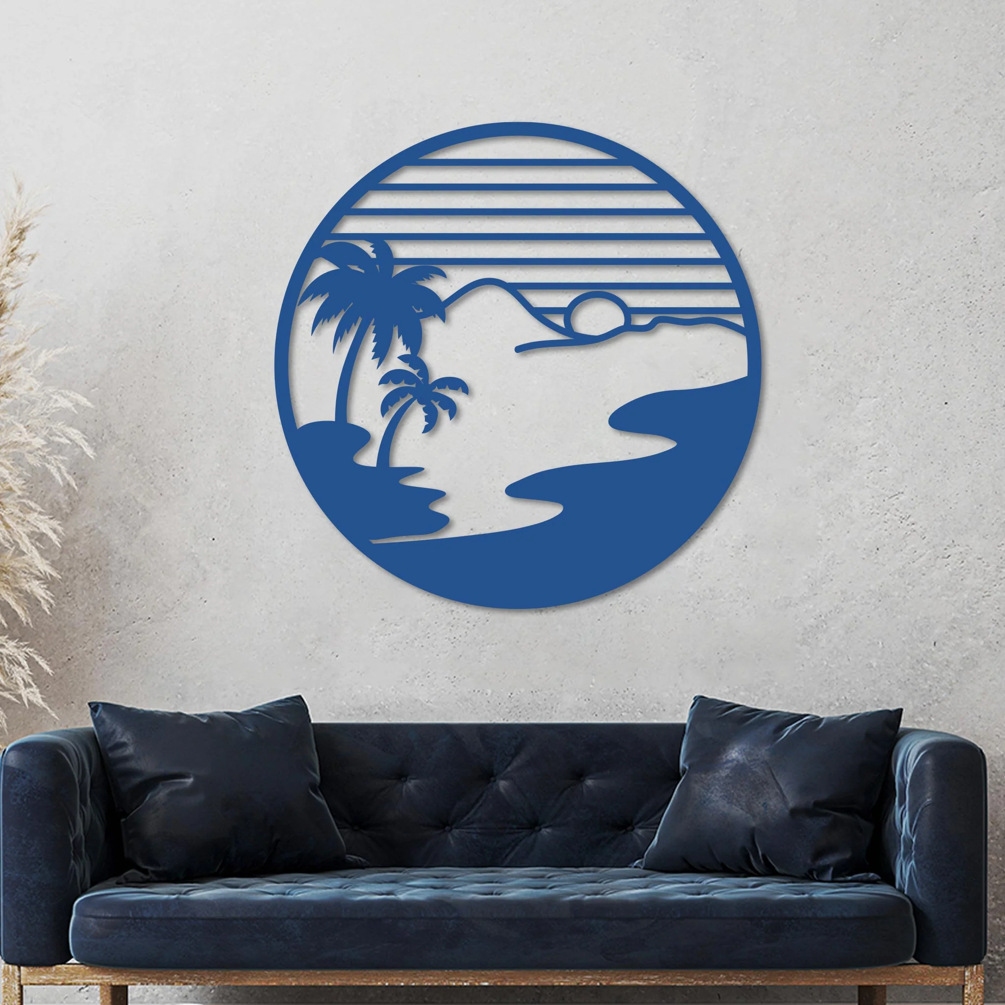 Island Sunset Circle Sign - Image 10