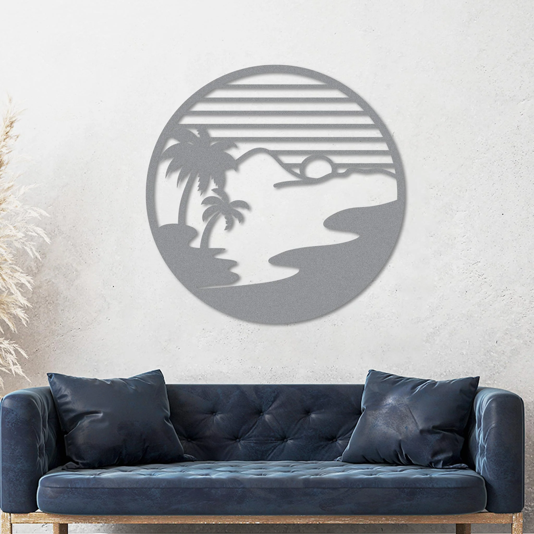 Island Sunset Circle Sign - Image 9