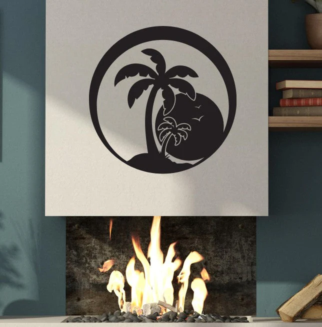 Island Sunset Palm Sign - Image 7