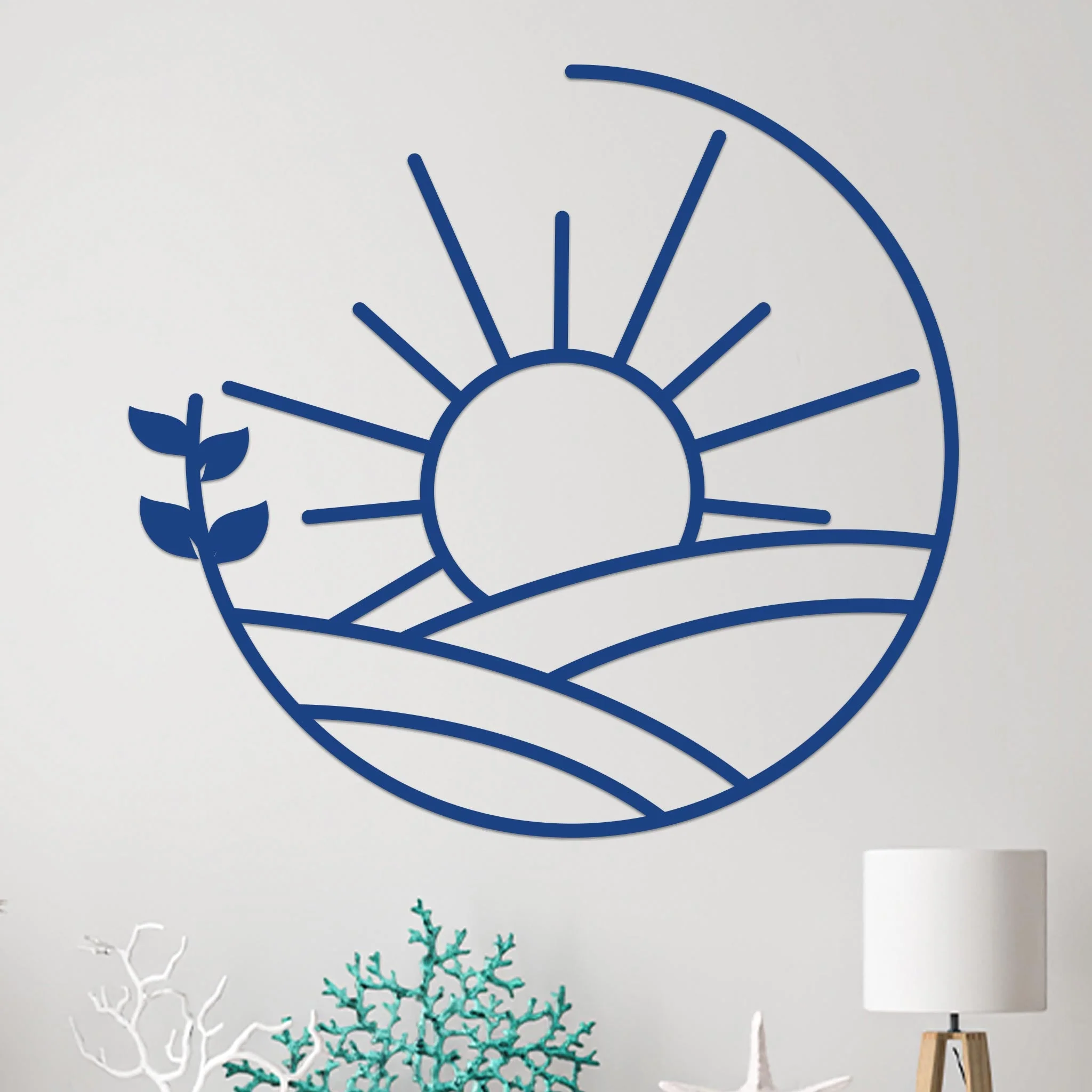 Island Sunset Vine Circle Sign - Image 7