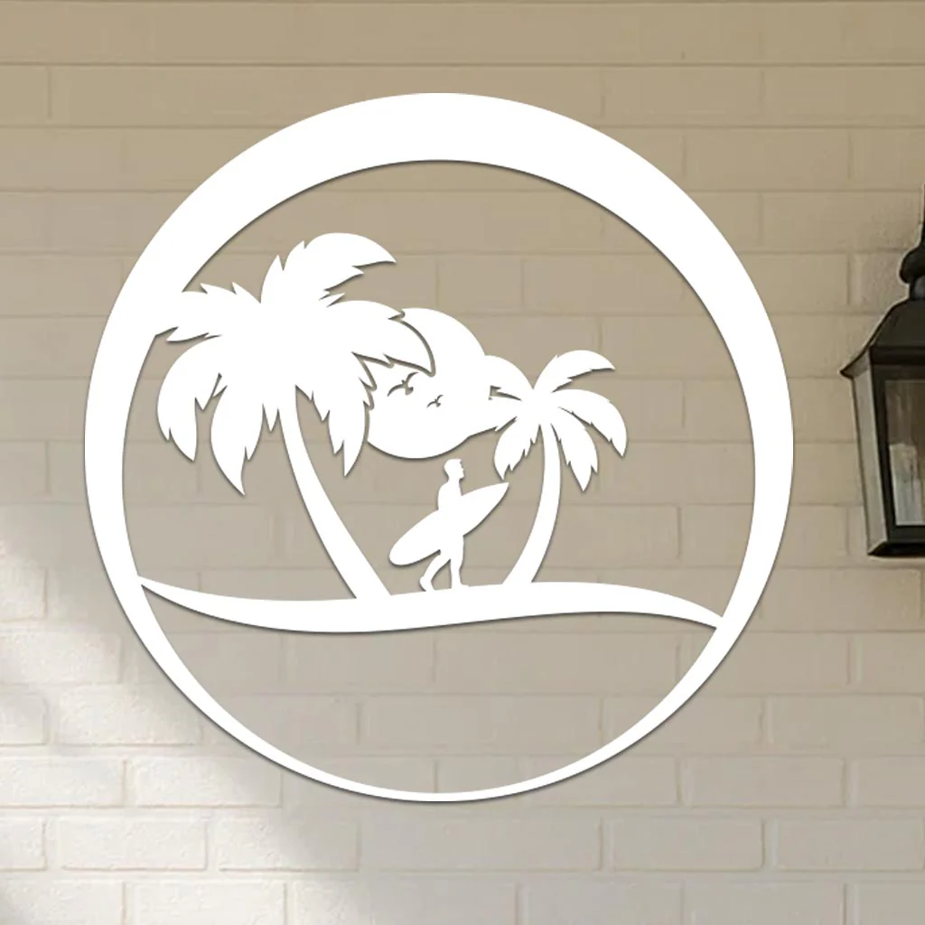 Island Surfer Circle Sign - Image 2