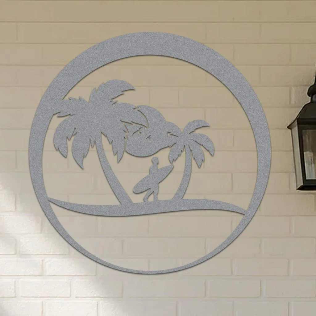 Island Surfer Circle Sign - Image 3
