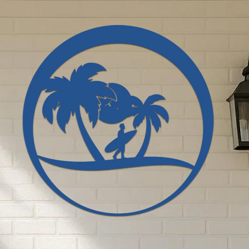 Island Surfer Circle Sign - Image 4