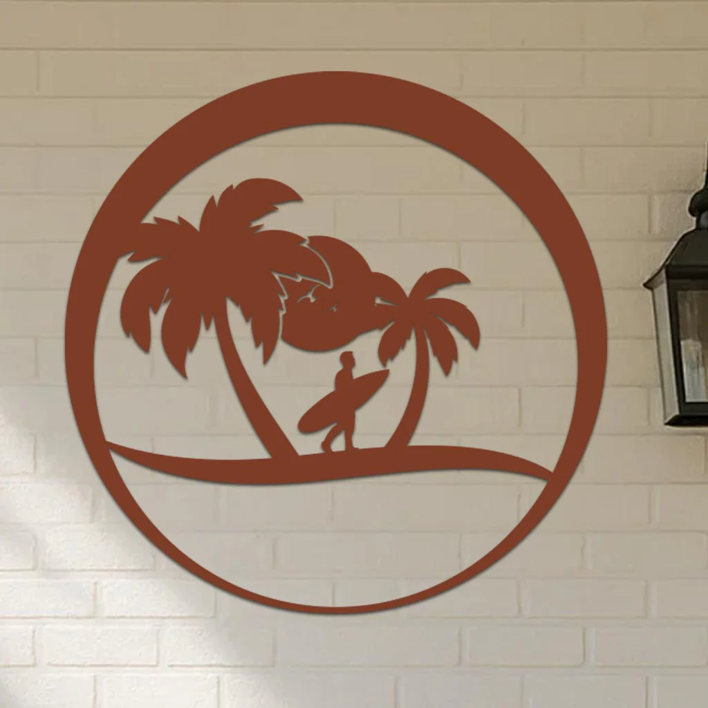 Island Surfer Circle Sign - Image 6