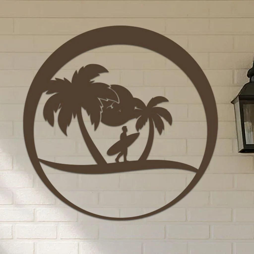 Island Surfer Circle Sign - Image 7