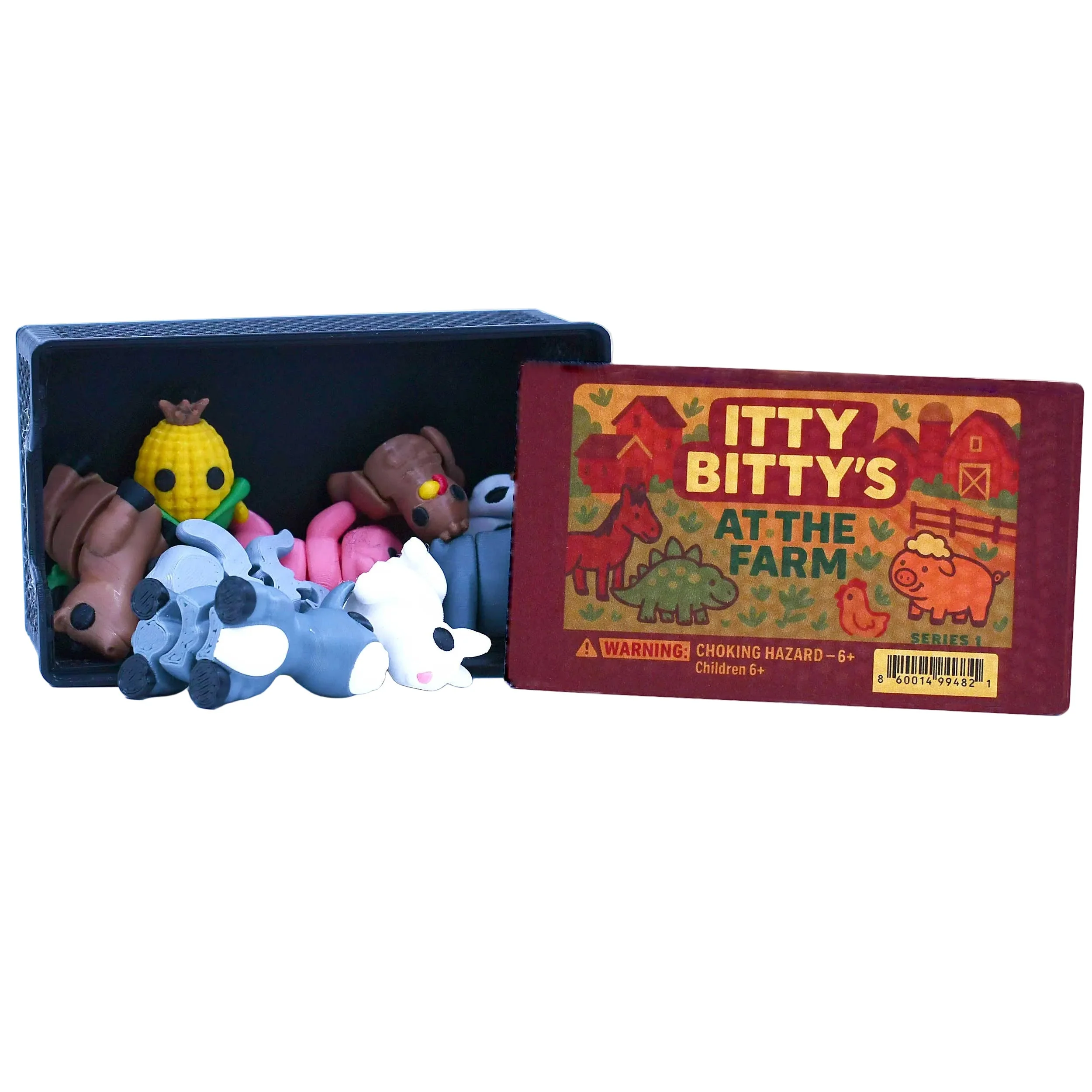 Itty Bitty's at the Farm | Case of 10 3D Printed Farm Animals | Black Sheep Products LLC - Image 2