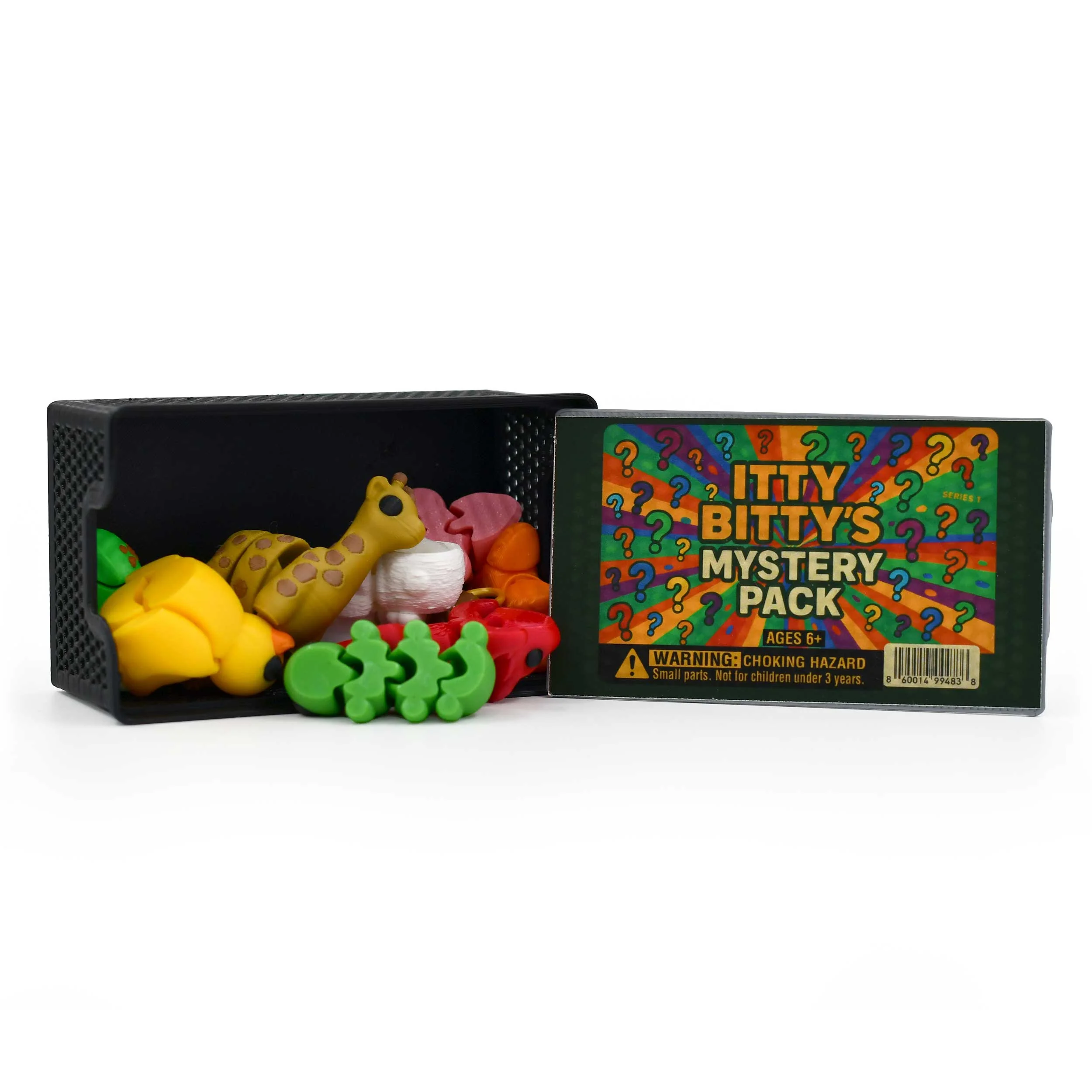 Itty Bitty's Mystery Pack | Case of 10 3D Printed Random Itty Bitty Figurines | Black Sheep Products LLC - Image 3