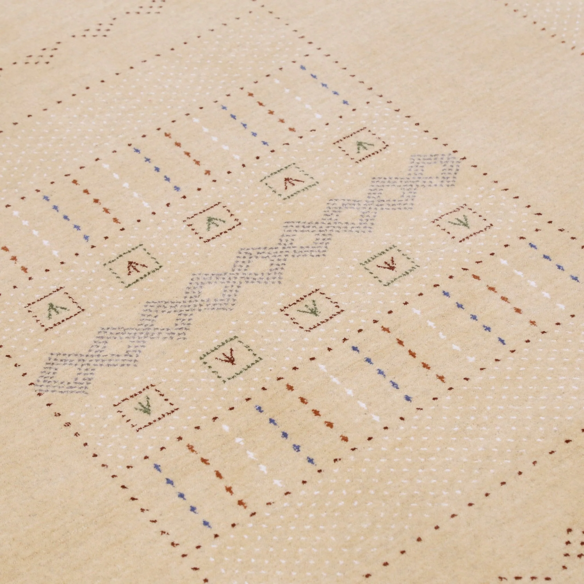 Ivory Contemporary Design Hand Loomed Wool Area Rug - Image 10