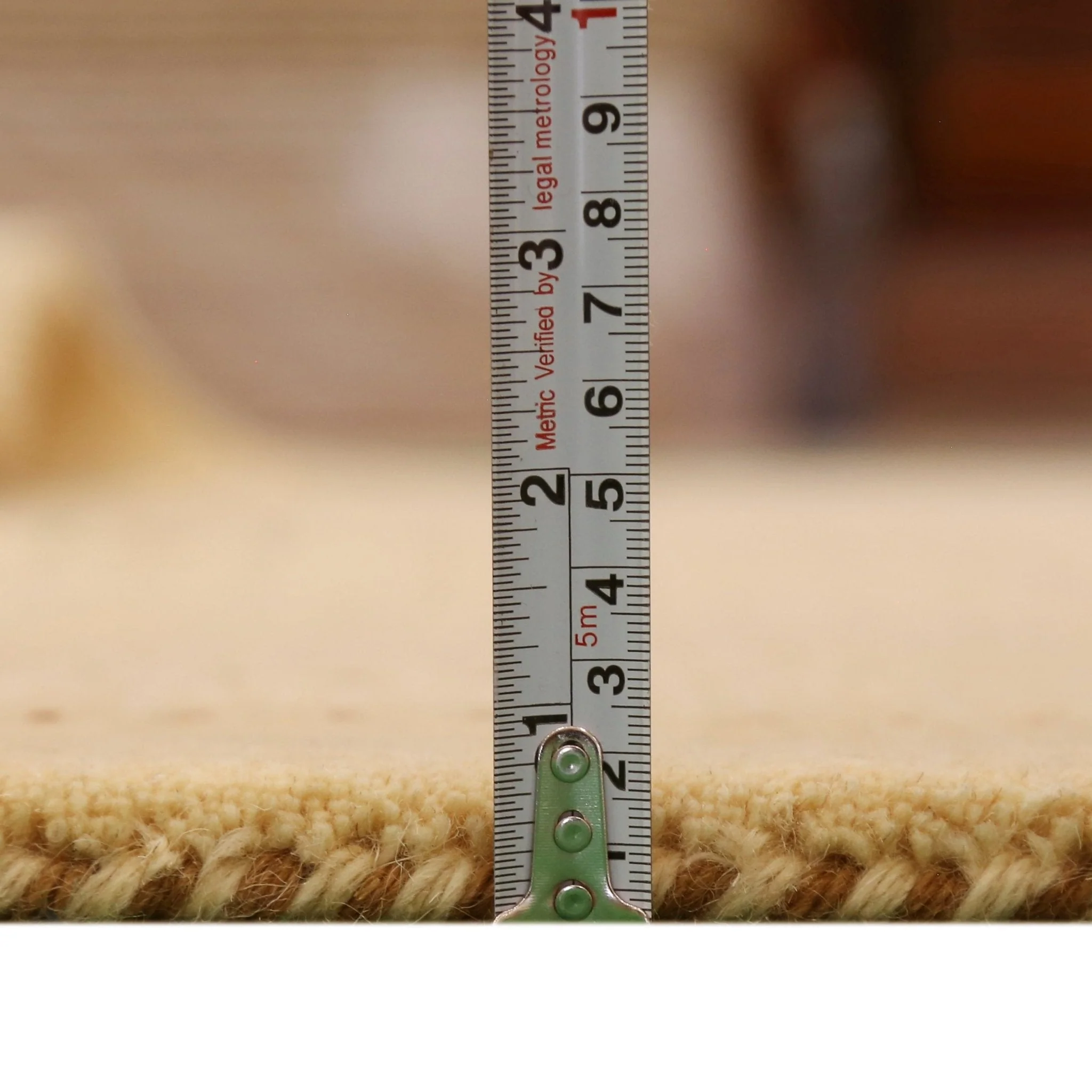 Ivory Contemporary Design Hand Loomed Wool Area Rug - Image 4