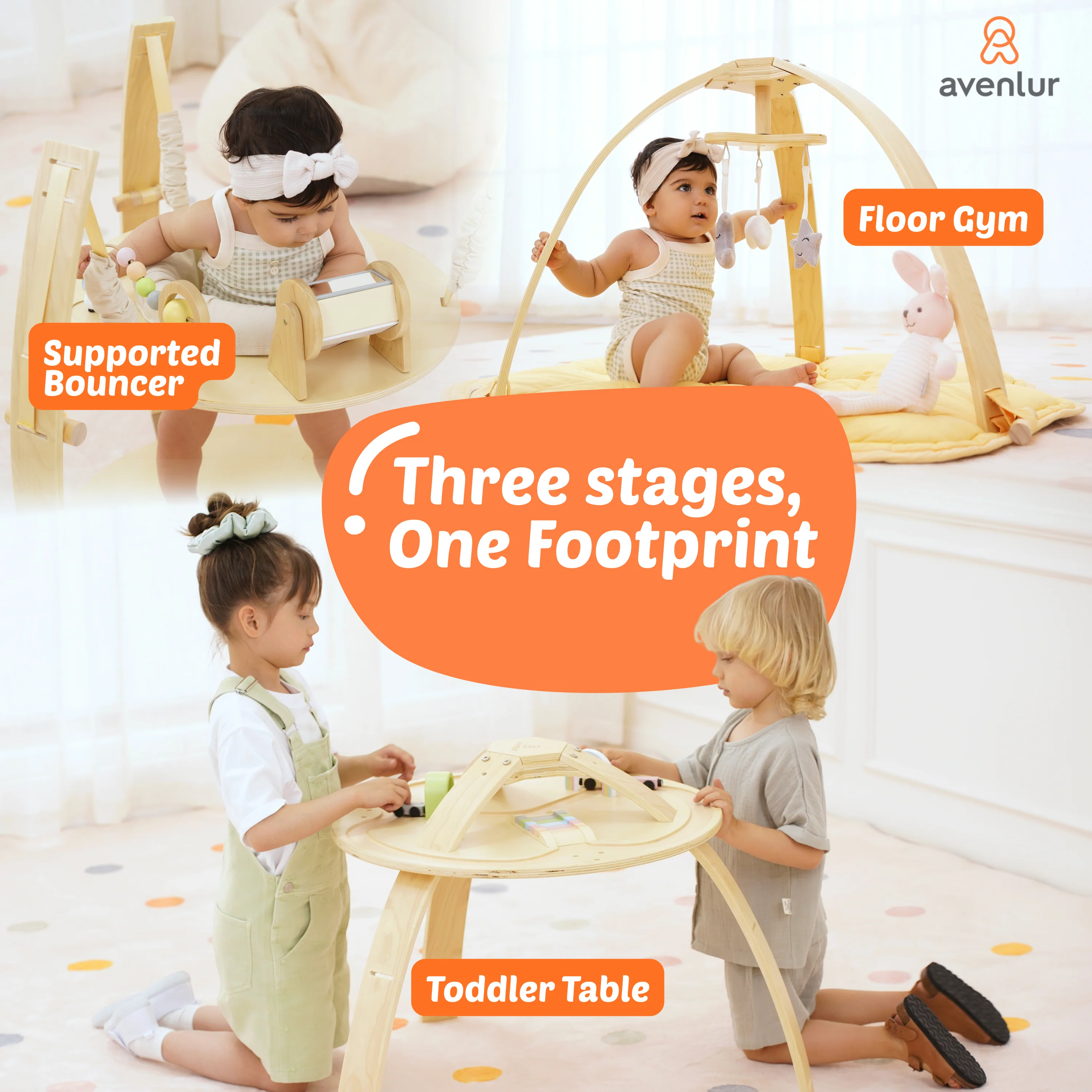 Ivy | 3-in-1 Baby Bouncer,  Gym & Toddler Activity Table - Image 5
