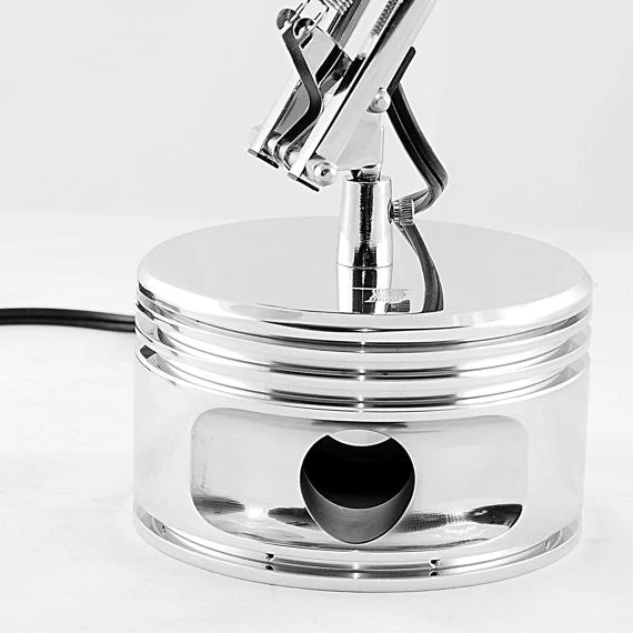 J-Cobs Jacobs Radial Engine WWII Chrome AMERICAN FLAG usa Aviator Piston Desk Lamp - Image 2