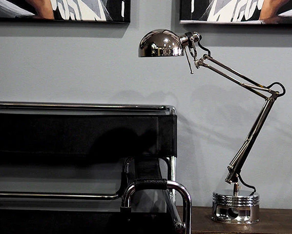 J-Cobs Jacobs Radial Engine WWII Chrome AMERICAN FLAG usa Aviator Piston Desk Lamp - Image 5
