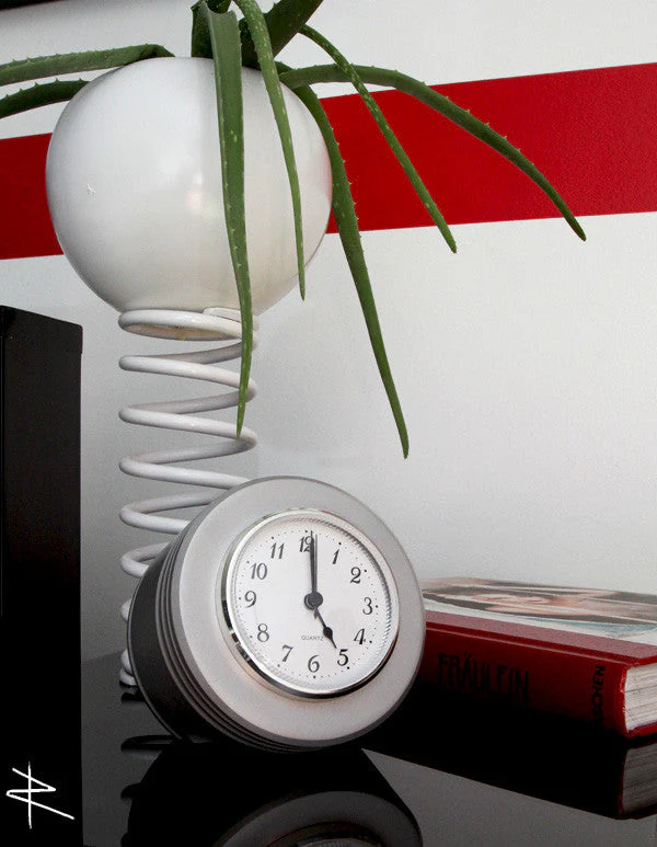 J-Cobs WWII Boeing Stearman Warbird Radial Engine Piston Desk Clock (Raw Edition) - Image 8
