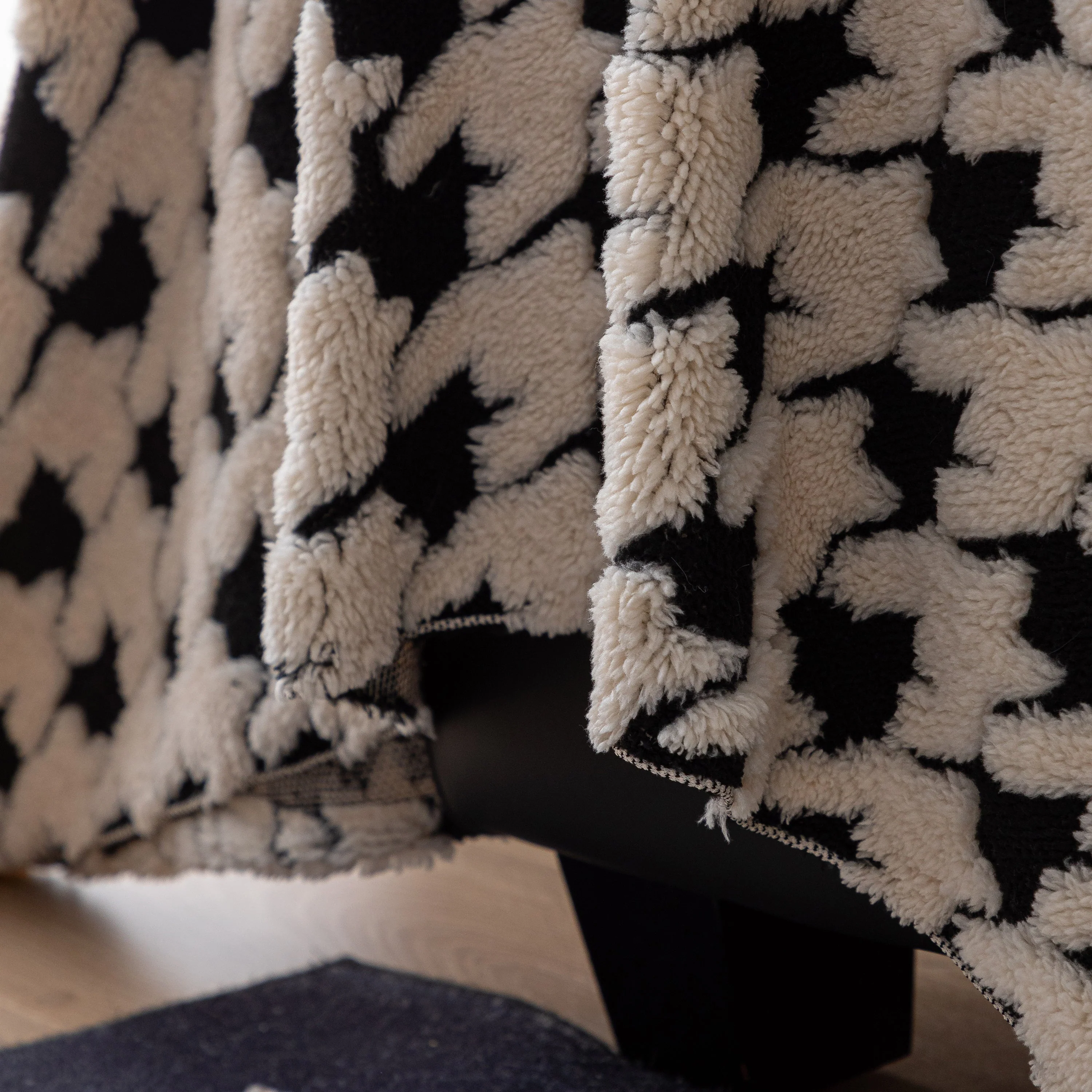 Jacquard Fleece Houndstooth Warm Cozy Couch Cover Blanket Decorative Throws for Sofas - Image 45