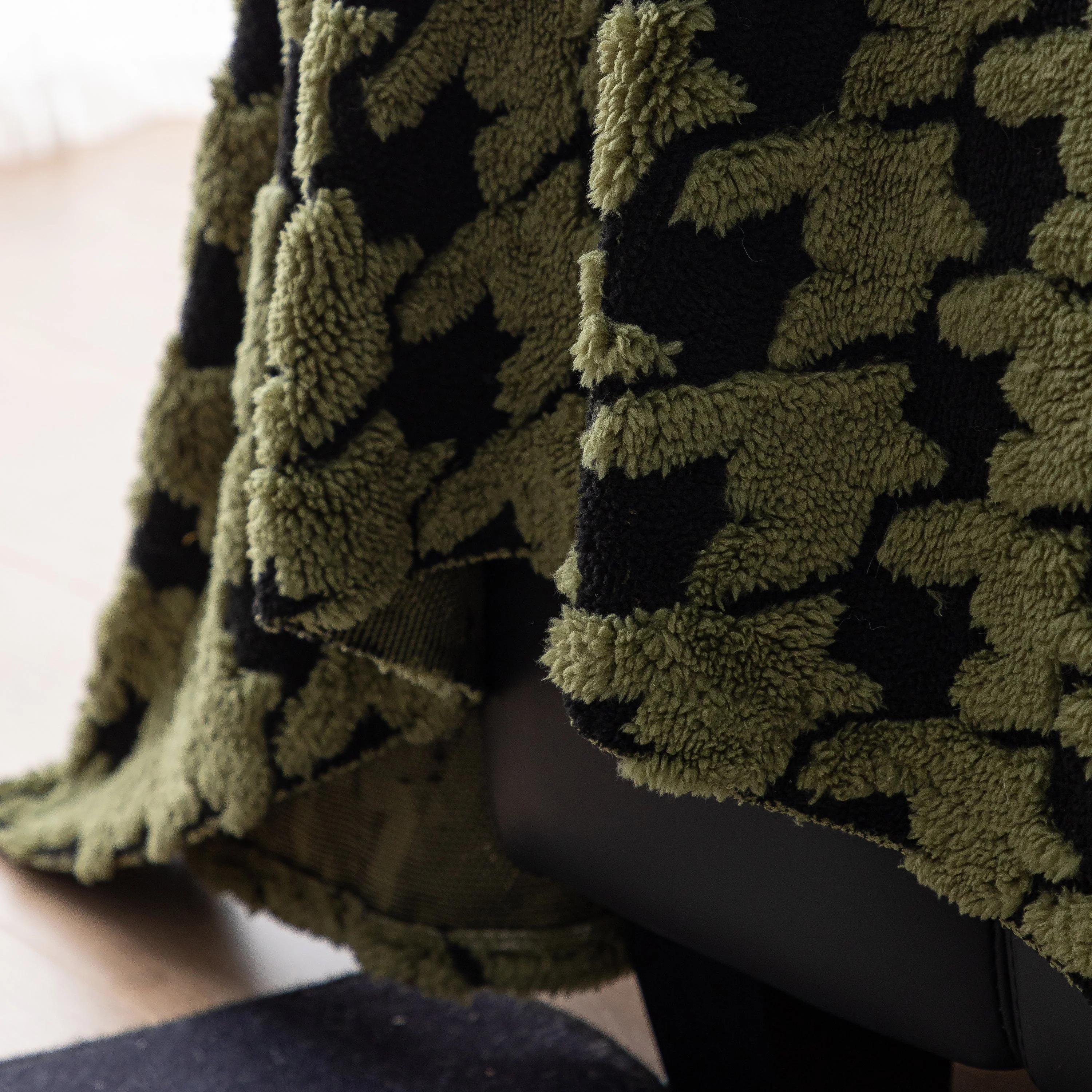 Jacquard Fleece Houndstooth Warm Cozy Couch Cover Blanket Decorative Throws for Sofas - Image 81