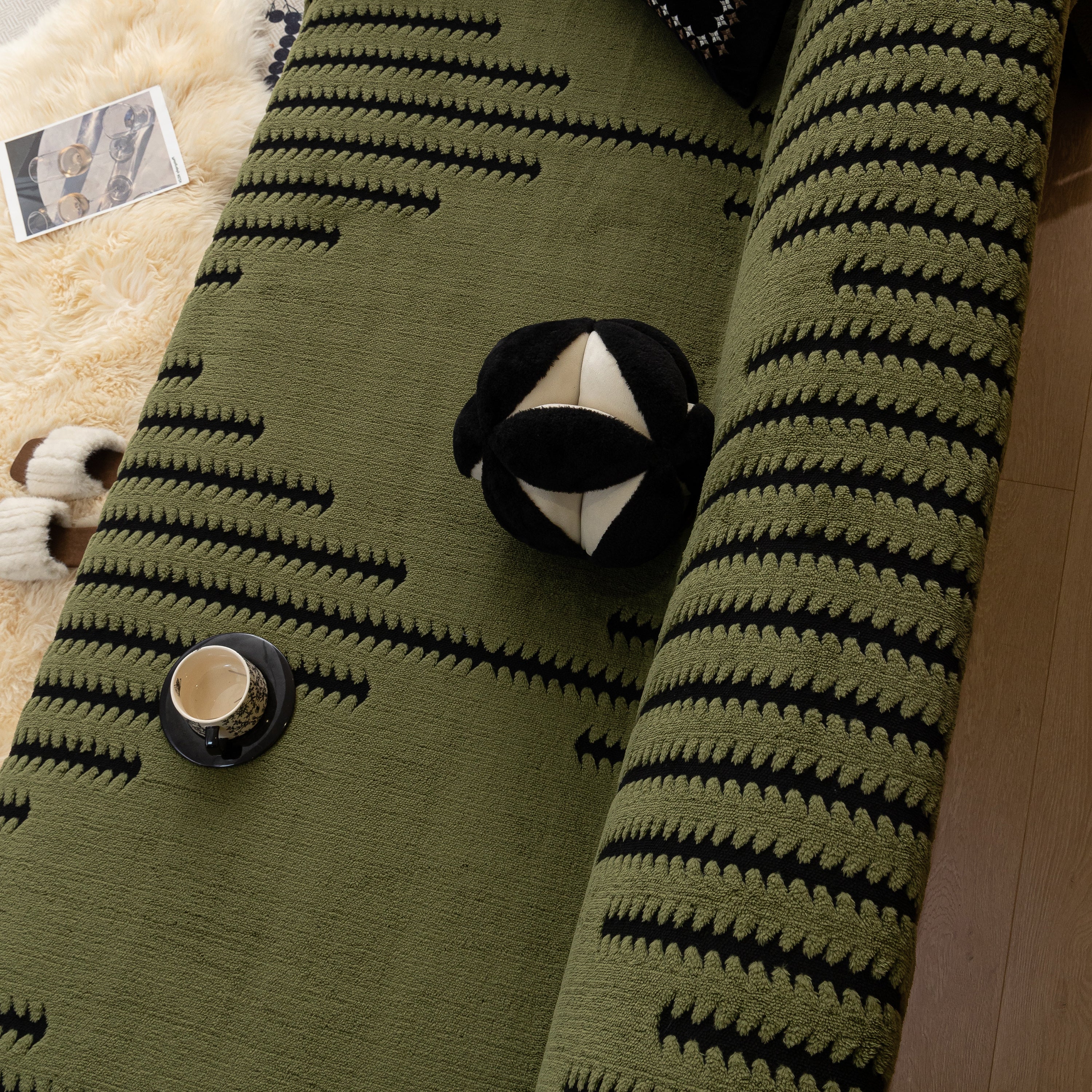 Jacquard Fleece Throw Blanket for Couch Plush Fuzzy Cozy Soft Blankets and Throws for Sofa - Image 40