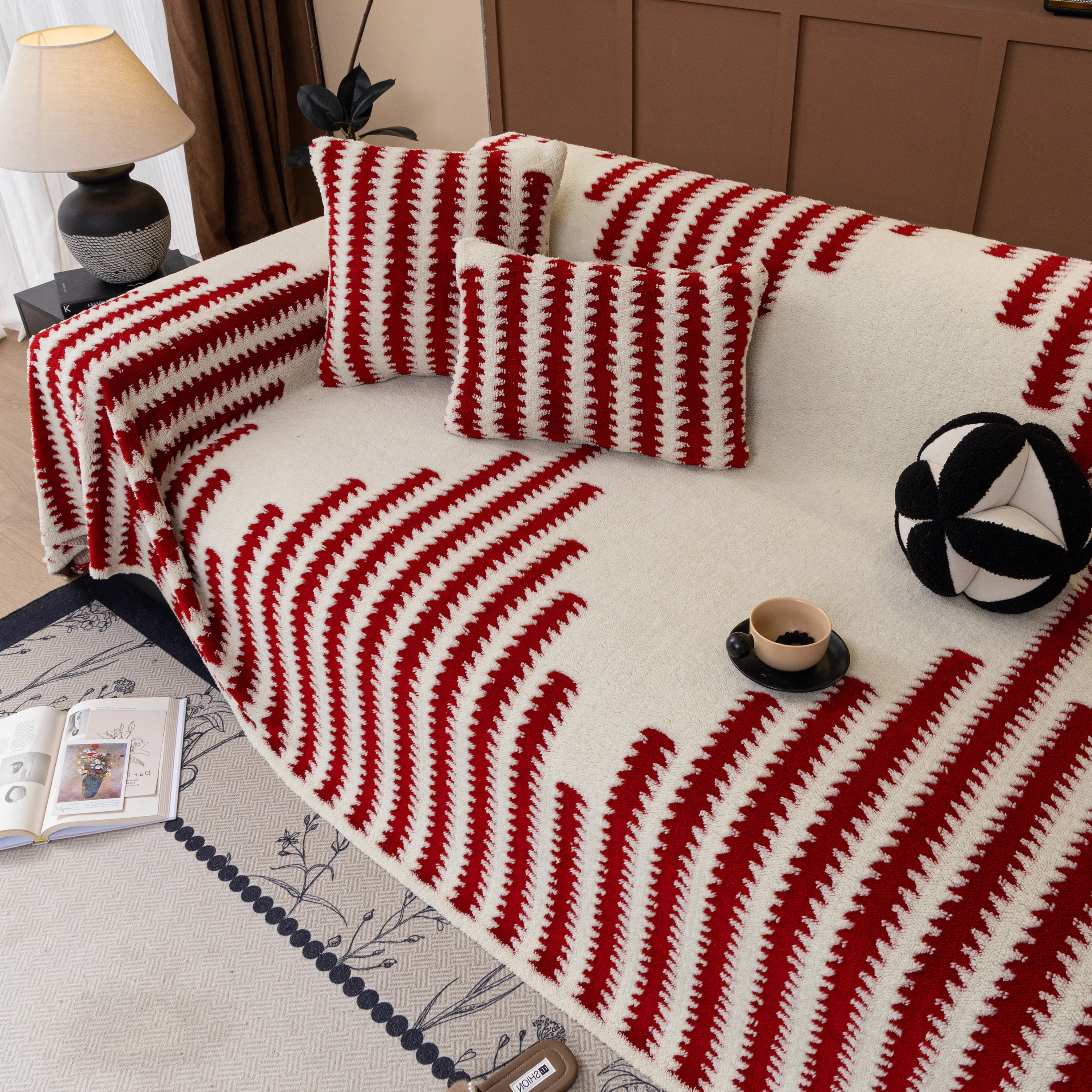 Jacquard Fleece Throw Blanket for Couch Plush Fuzzy Cozy Soft Blankets and Throws for Sofa - Image 51