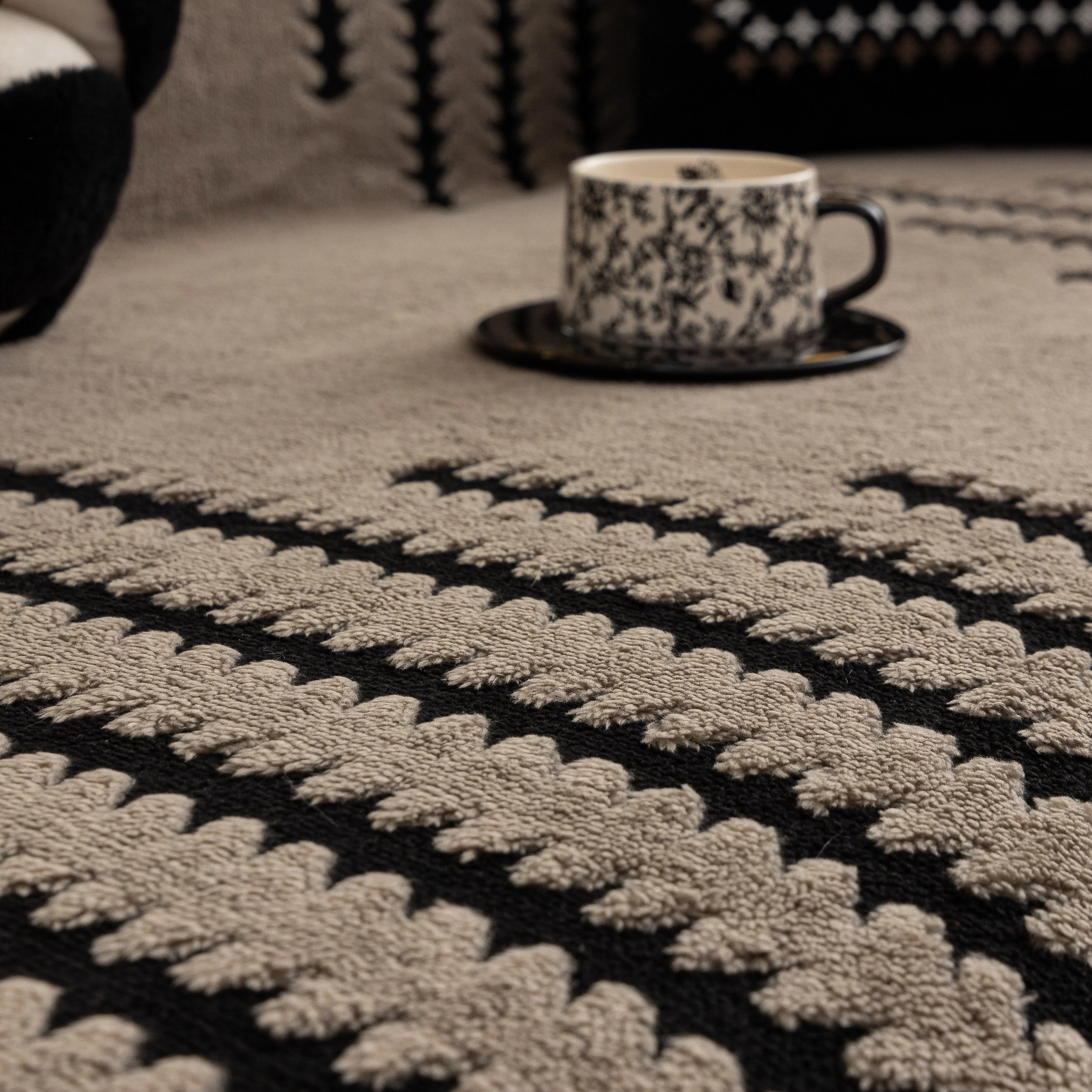 Jacquard Fleece Throw Blanket for Couch Plush Fuzzy Cozy Soft Blankets and Throws for Sofa - Image 82