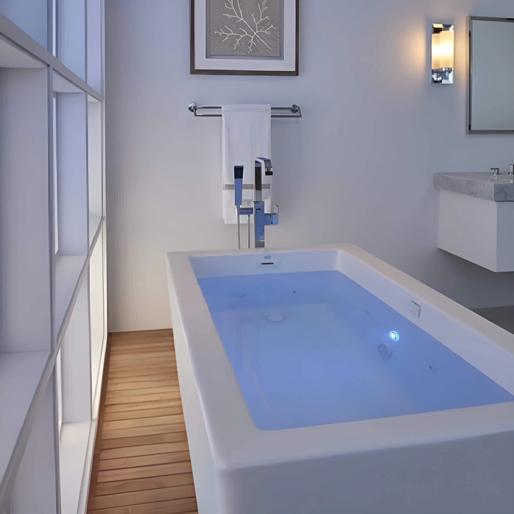 Jacuzzi Bianca 66-Inch Whirlpool Bath [JBIF6636WUR2CPWW/WC] (SAK41632) - Image 4