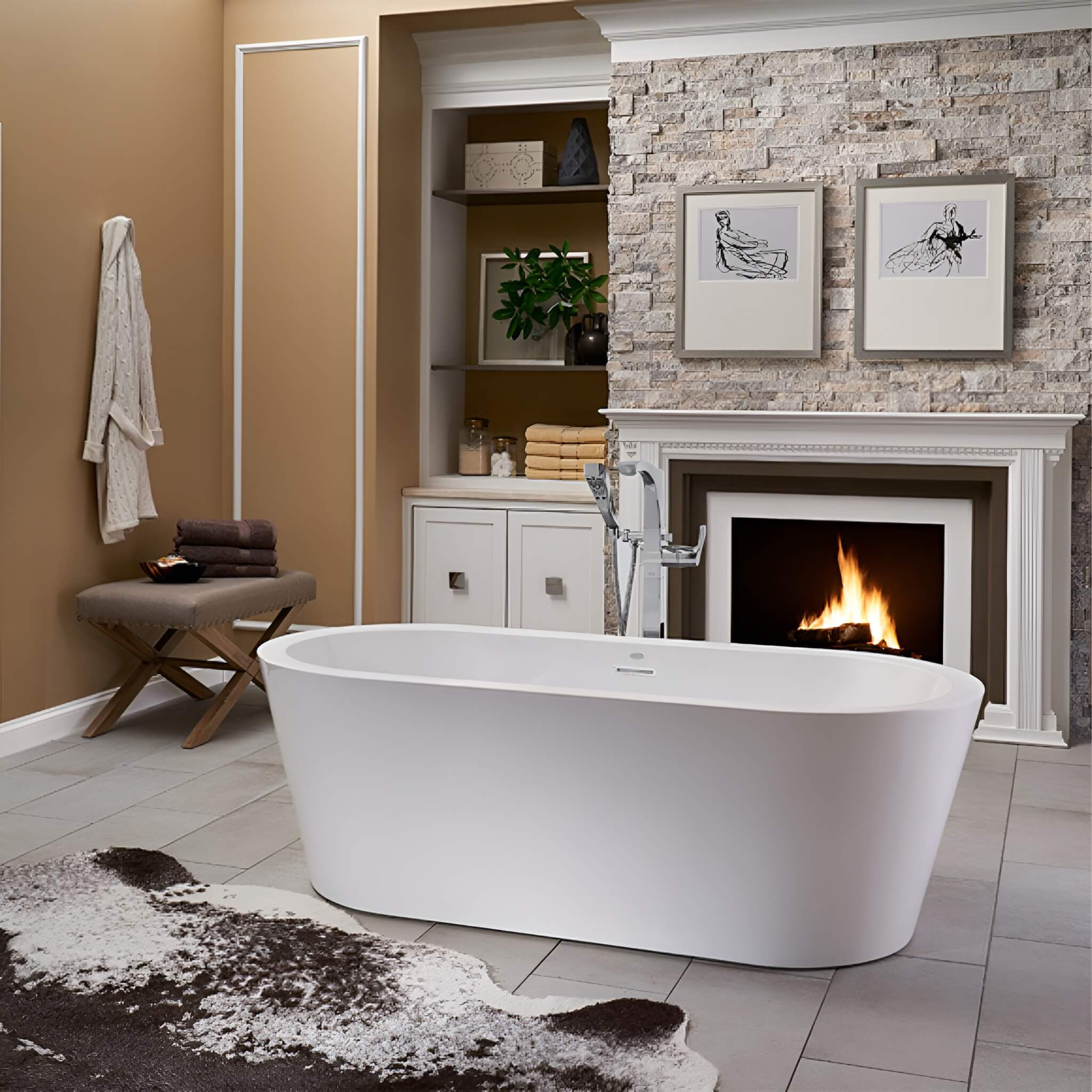 Jacuzzi Celeste 70-Inch Freestanding Ergonomic Soaking Tub [JCEF7032BCXXXXW/G] (SAK50243) - Image 5