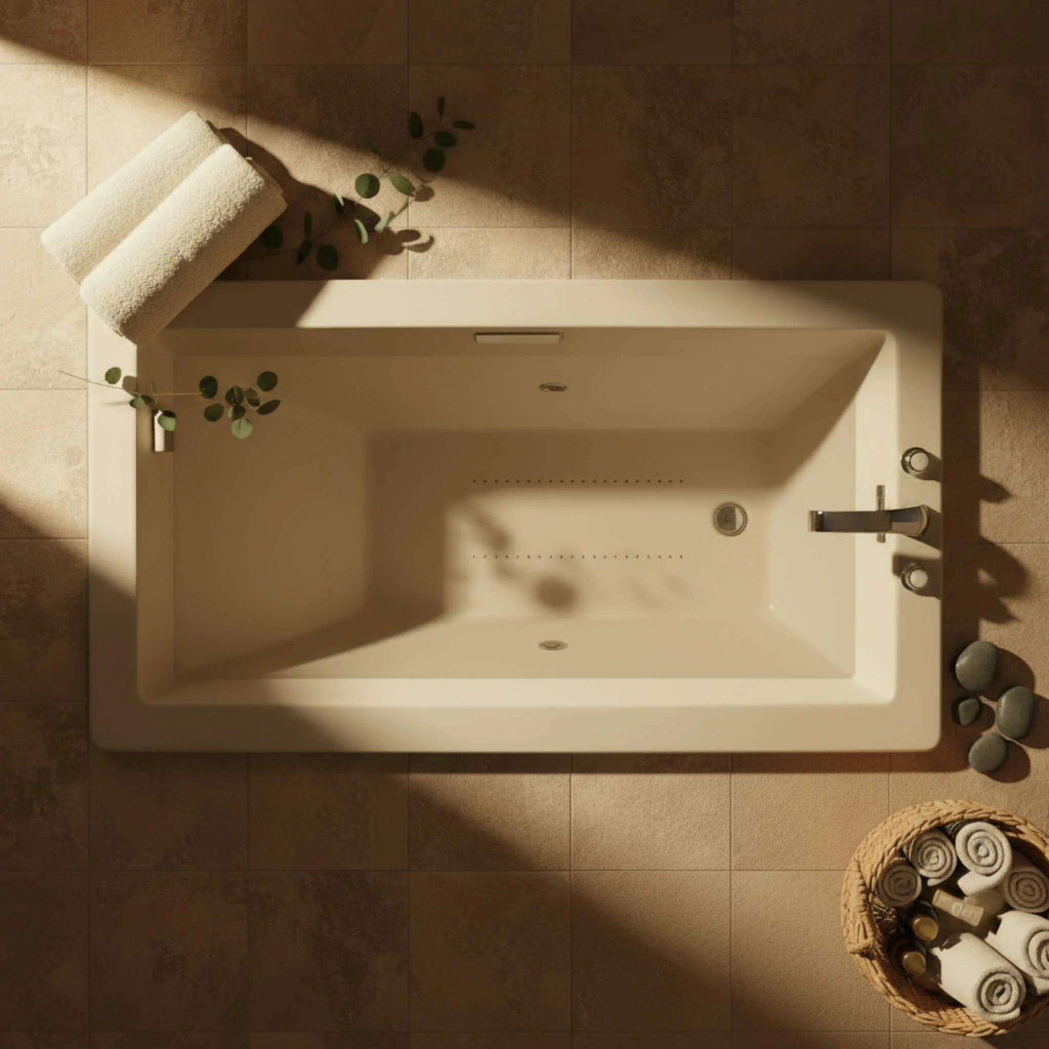 Jacuzzi Elara 66-Inch Rectangle Drop-In Whirlpool Bath [JELL6636WLR2HXWW/YY] (SAK42318) - Image 4