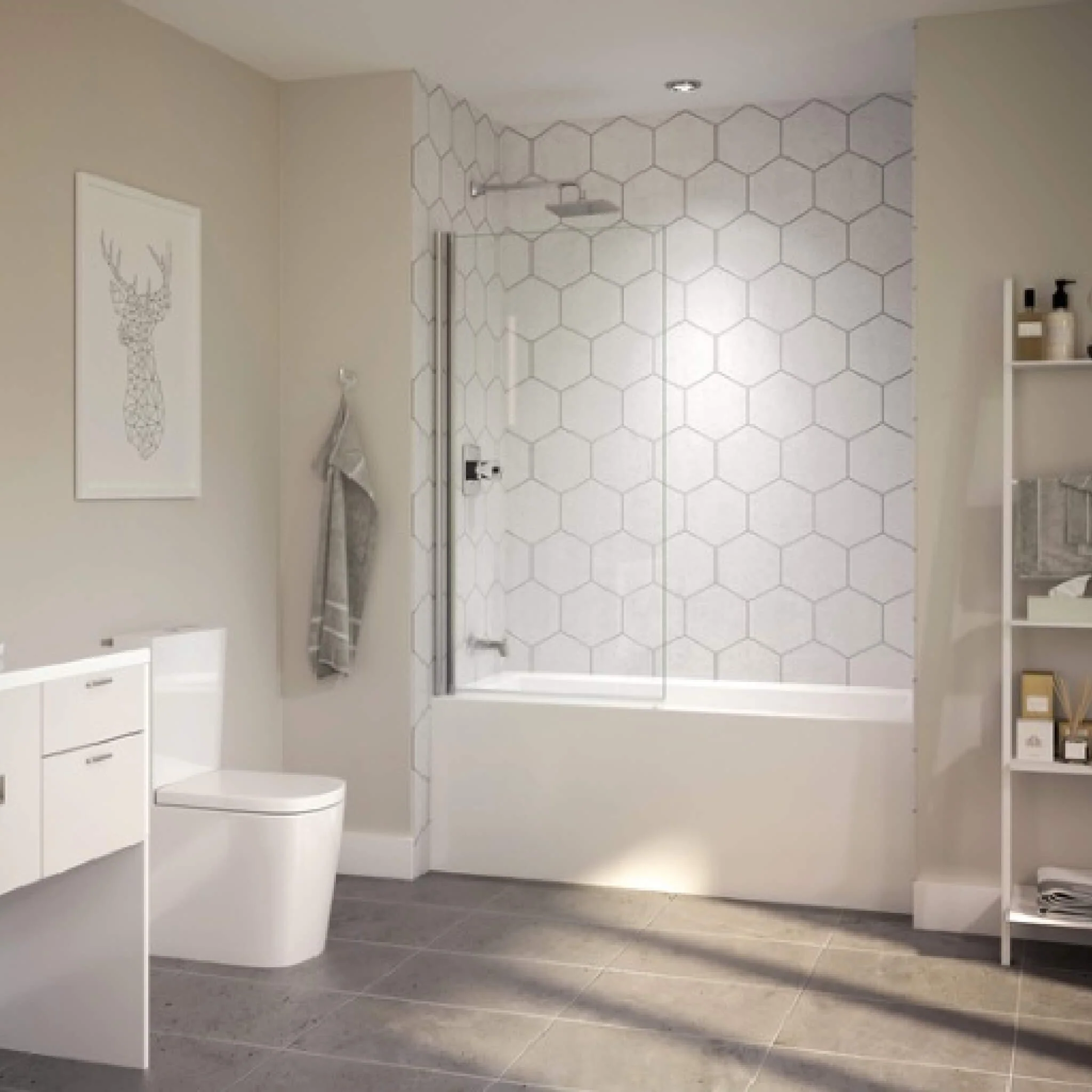 Jacuzzi Linea 60-Inch 3-Wall Alcove Air Tub With Left Drain [JLNS6032ALR2XXW/Y] (SAK35624) - Image 3