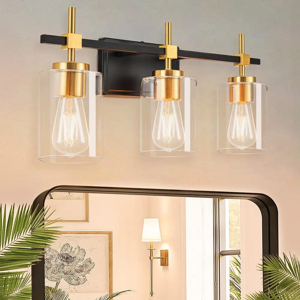 Jasper Modern Clear Glass 3-Light Bathroom Vanity Light - Image 6
