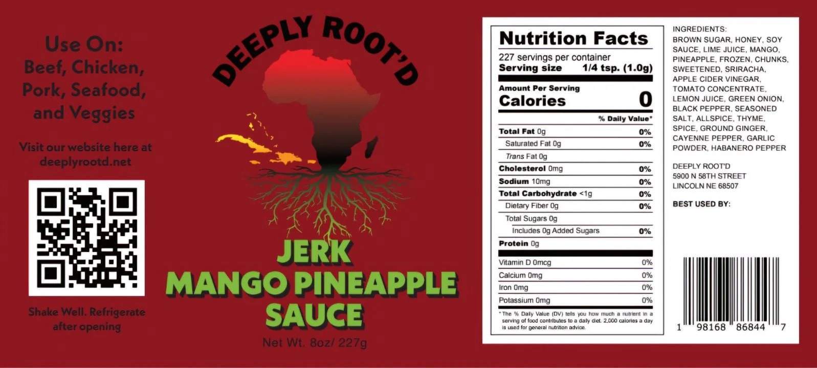 Jerk Mango Pineapple Sauce | Pack of 3 | 8 oz | Deeply Root'd - Image 4