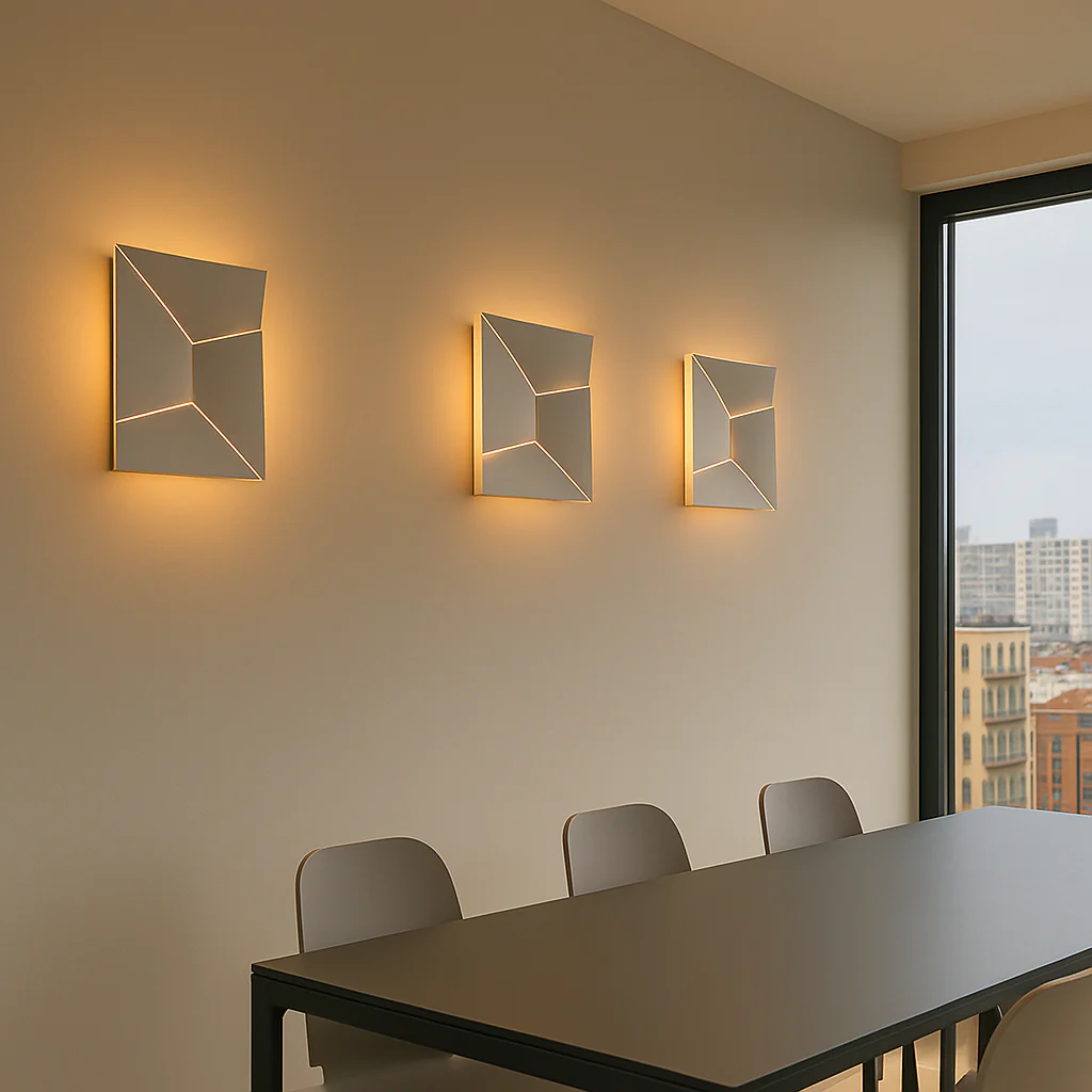 Jigsaw Modern LED Wall Light, Geometric Minimalist Sconce with Warm White Glow - Image 6