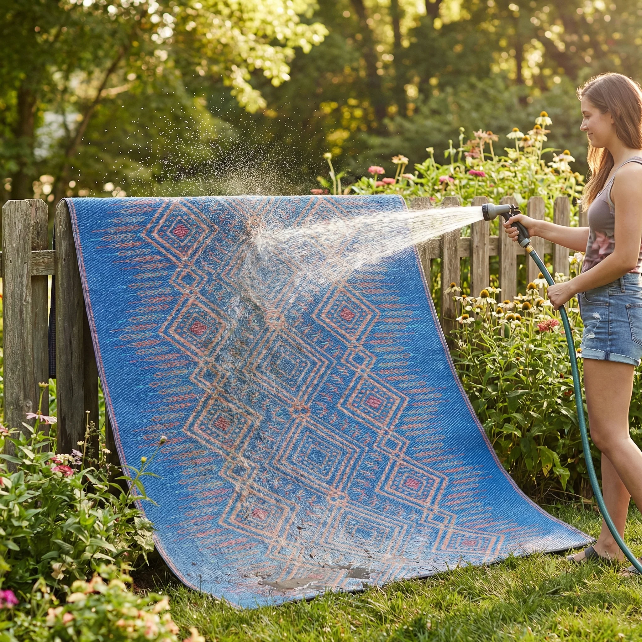 Jodhpur - Multi Blue Outdoor Rug for Patio - Image 7