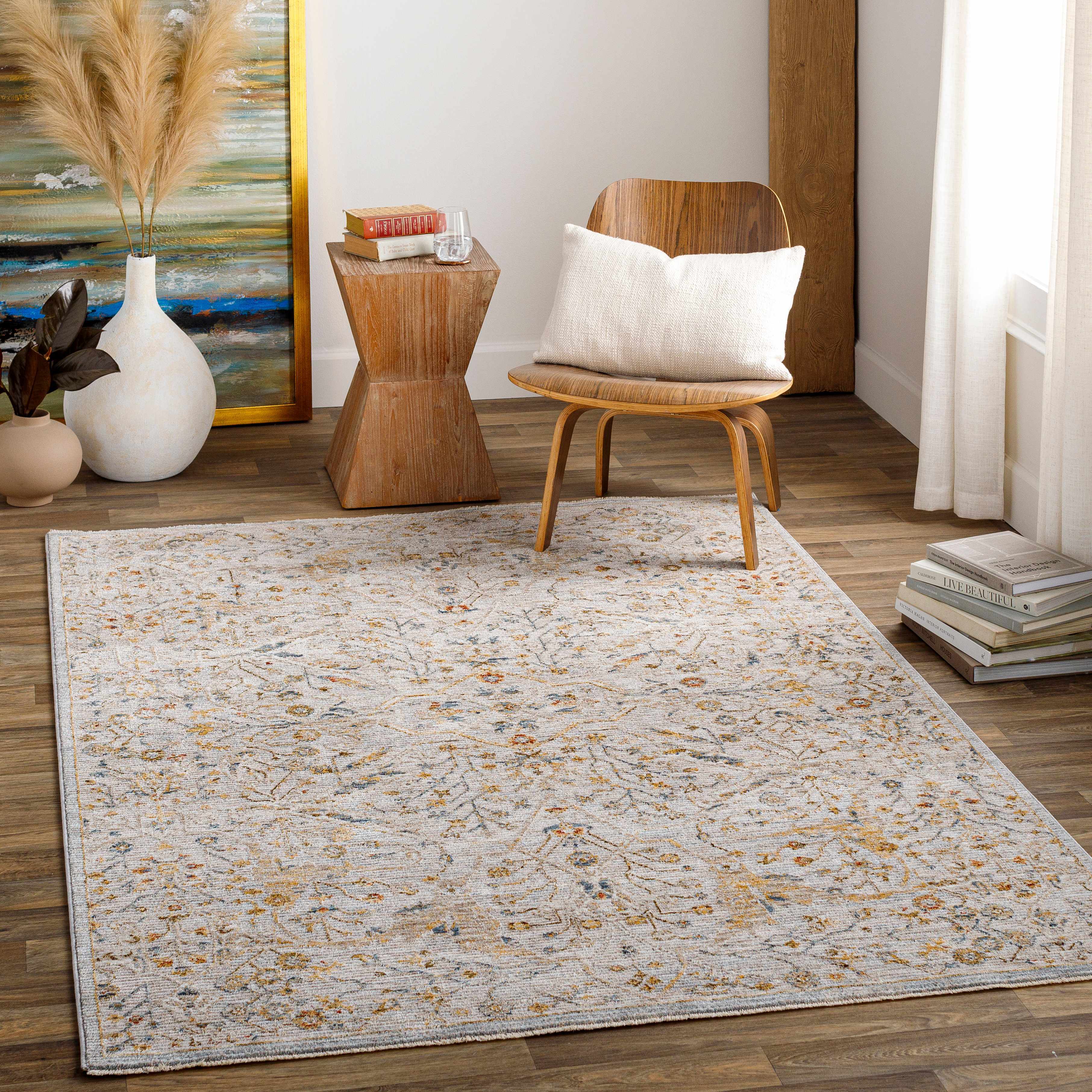 Kabungahan Oushak Style Floral Rug - Image 3
