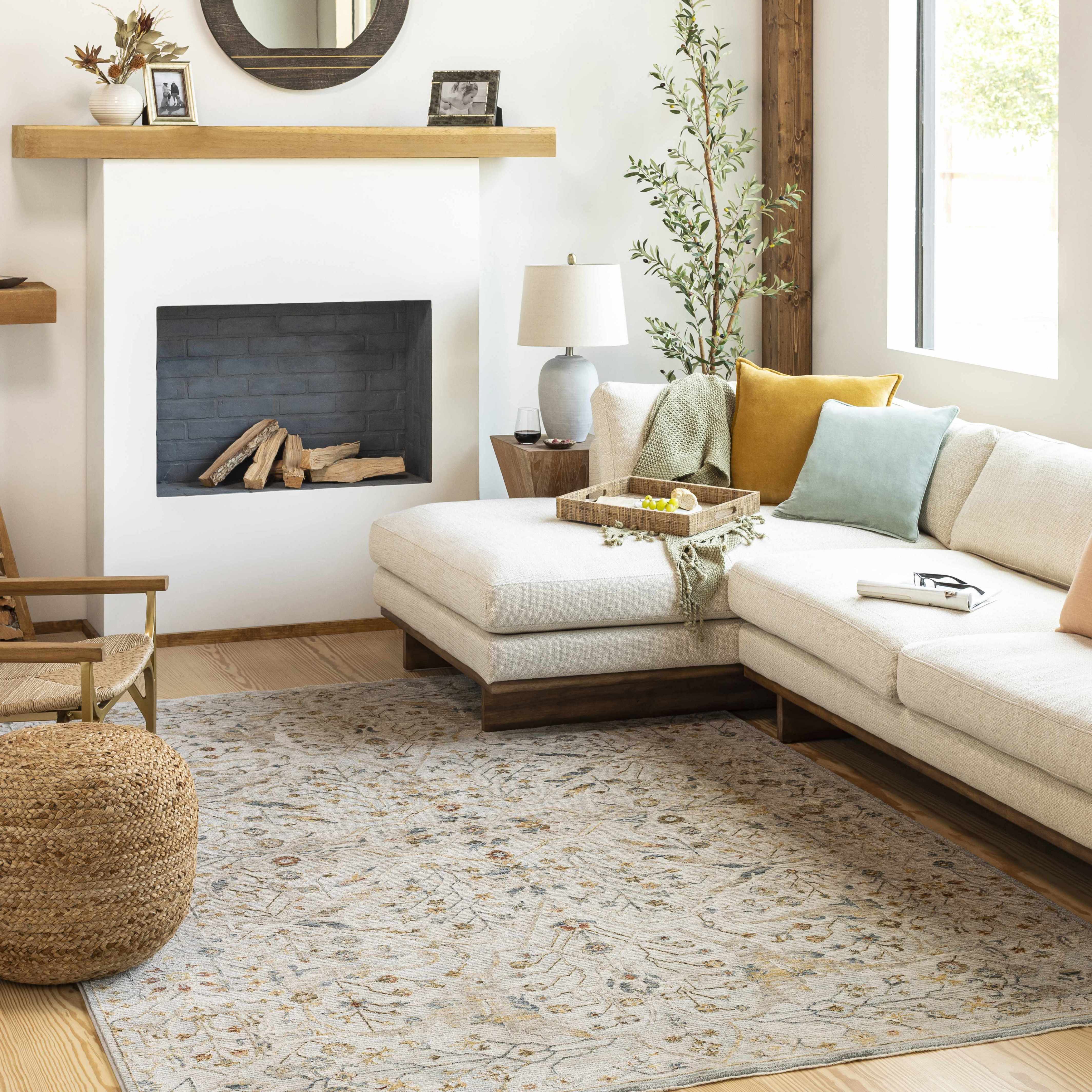 Kabungahan Oushak Style Floral Rug - Image 4
