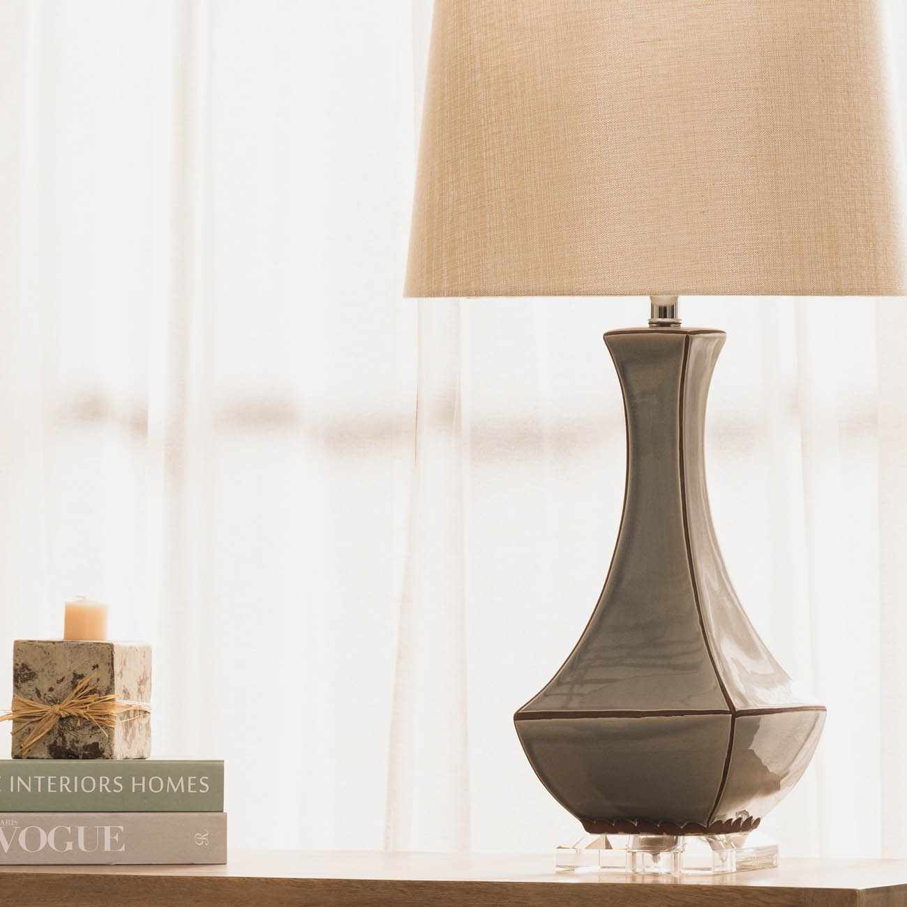 Kalilangan Gray Ceramic Table Lamp - Image 18