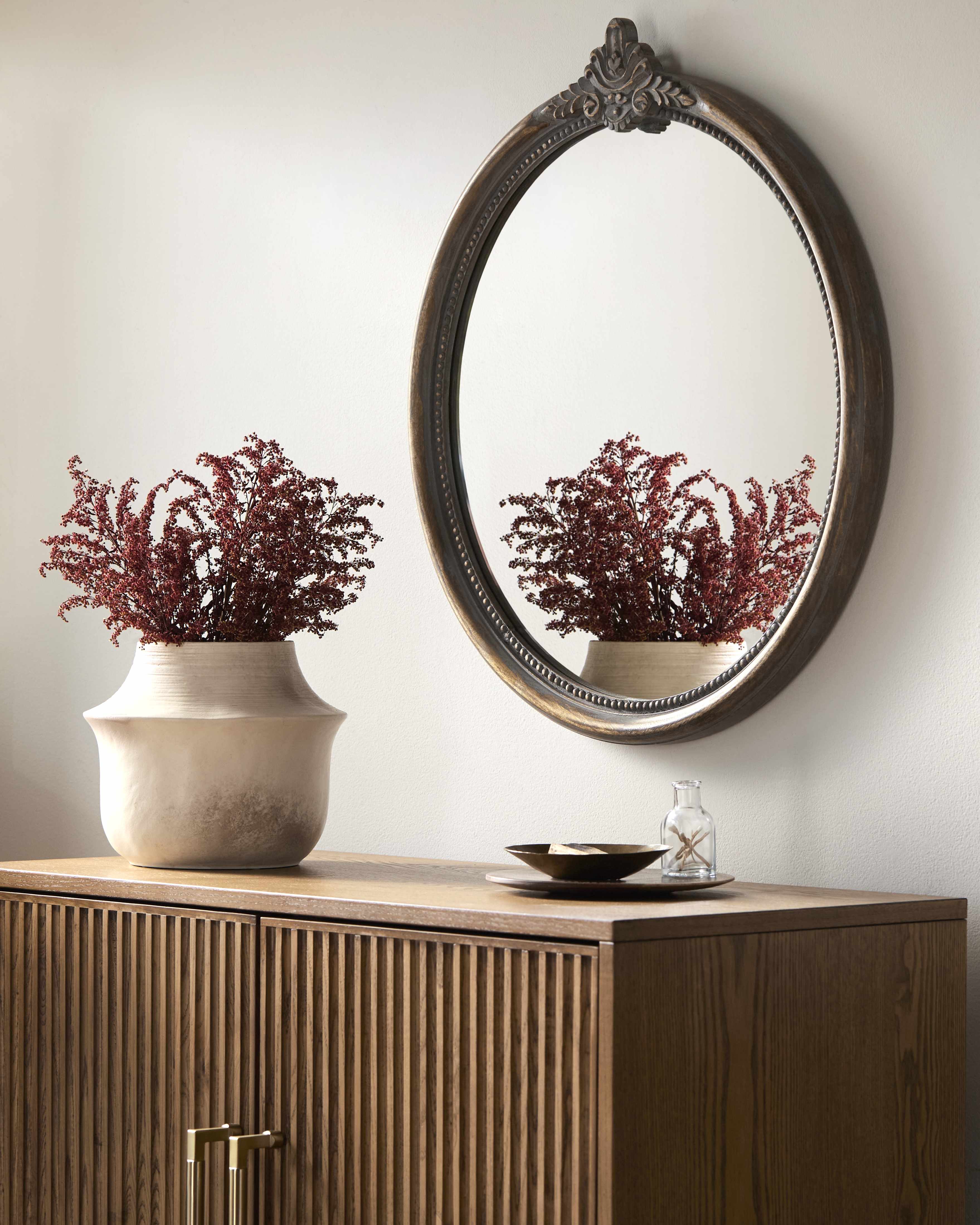 Kandersteg Dark Red Accent Mirror - Image 6
