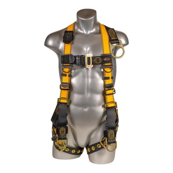 Kapture 5 Point Element Full Body Harness - Oil & Gas Derrick Series - 4 D-Rings - Tongue Buckle Legs - All Sizes - Image 3