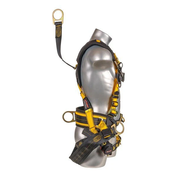 Kapture 5 Point Element Full Body Harness - Oil & Gas Derrick Series - 4 D-Rings - Tongue Buckle Legs - Shoulder Pads & Waist Belt - All Sizes - Image 3