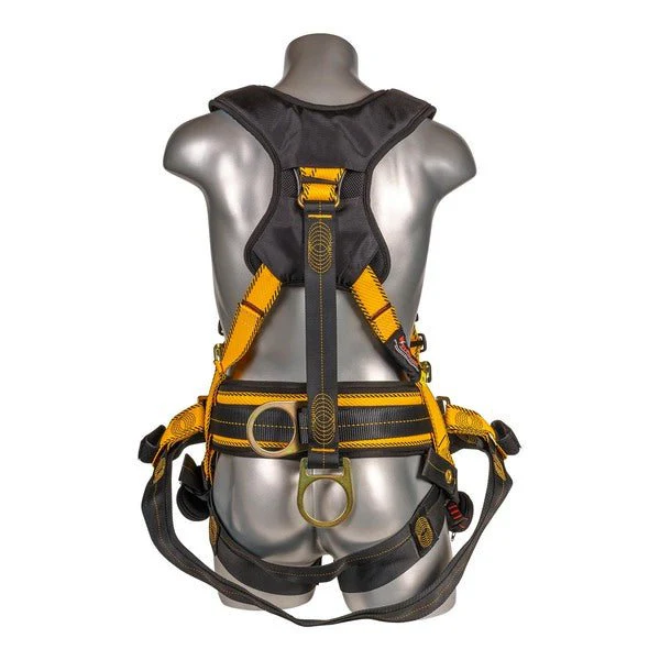 Kapture 5 Point Element Full Body Harness - Oil & Gas Derrick Series - 4 D-Rings - Tongue Buckle Legs - Shoulder Pads & Waist Belt - All Sizes - Image 5