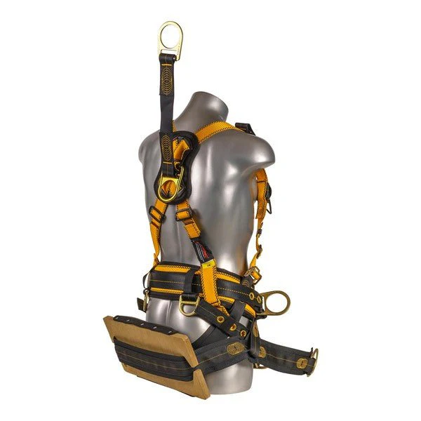 Kapture 5 Point Element Full Body Harness - Oil & Gas Derrick Series - 7 D-Rings - Tongue Buckle Legs - Shoulder Pads & Waist Belt - Bosun Chair - All Sizes - Image 2