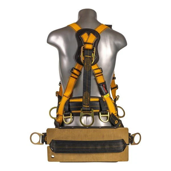 Kapture 5 Point Element Full Body Harness - Oil & Gas Derrick Series - 7 D-Rings - Tongue Buckle Legs - Shoulder Pads & Waist Belt - Bosun Chair - All Sizes - Image 5