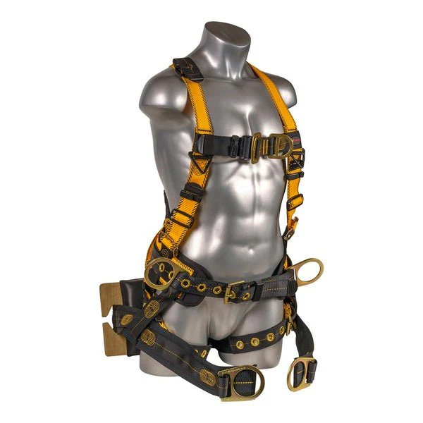 Kapture 5 Point Element Full Body Harness - Oil & Gas Derrick Series - 7 D-Rings - Tongue Buckle Legs - Shoulder Pads & Waist Belt - Bosun Chair - All Sizes - Image 6