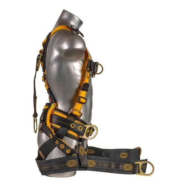 Kapture 5 Point Element Full Body Harness - Oil & Gas Derrick Series - 7 D-Rings - Tongue Buckle Legs - Shoulder Pads & Waist Belt - Bosun Chair - All Sizes - Image 7