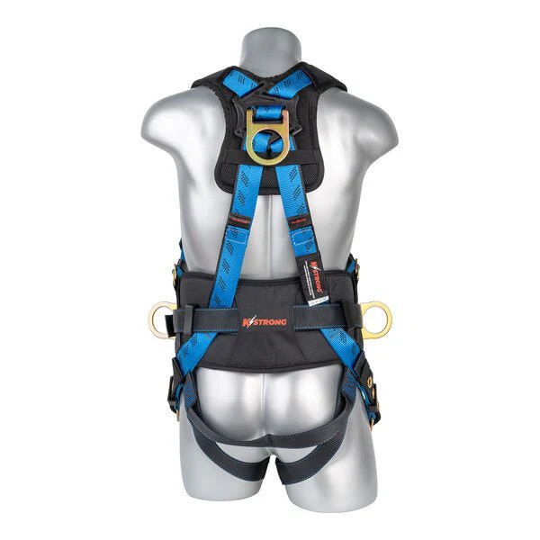 Kapture 5 Point Essential+ Full Body Harness - Dorsal D-Ring - Tongue Buckle Legs - Shoulder Pads & Waist Belt - All Sizes - Image 2