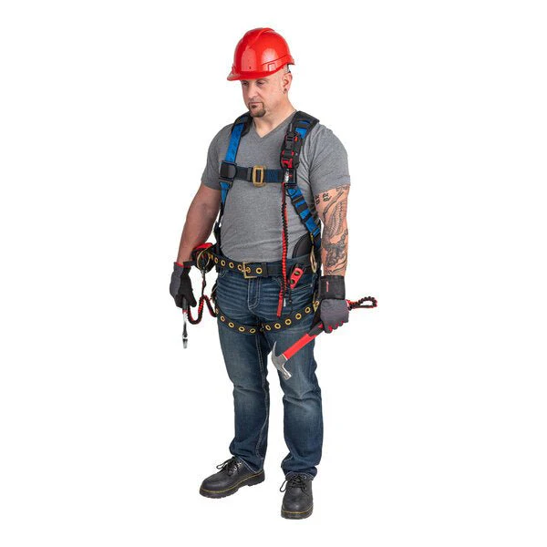 Kapture 5 Point Essential+ Full Body Harness - Dorsal D-Ring - Tongue Buckle Legs - Shoulder Pads & Waist Belt - All Sizes - Image 4